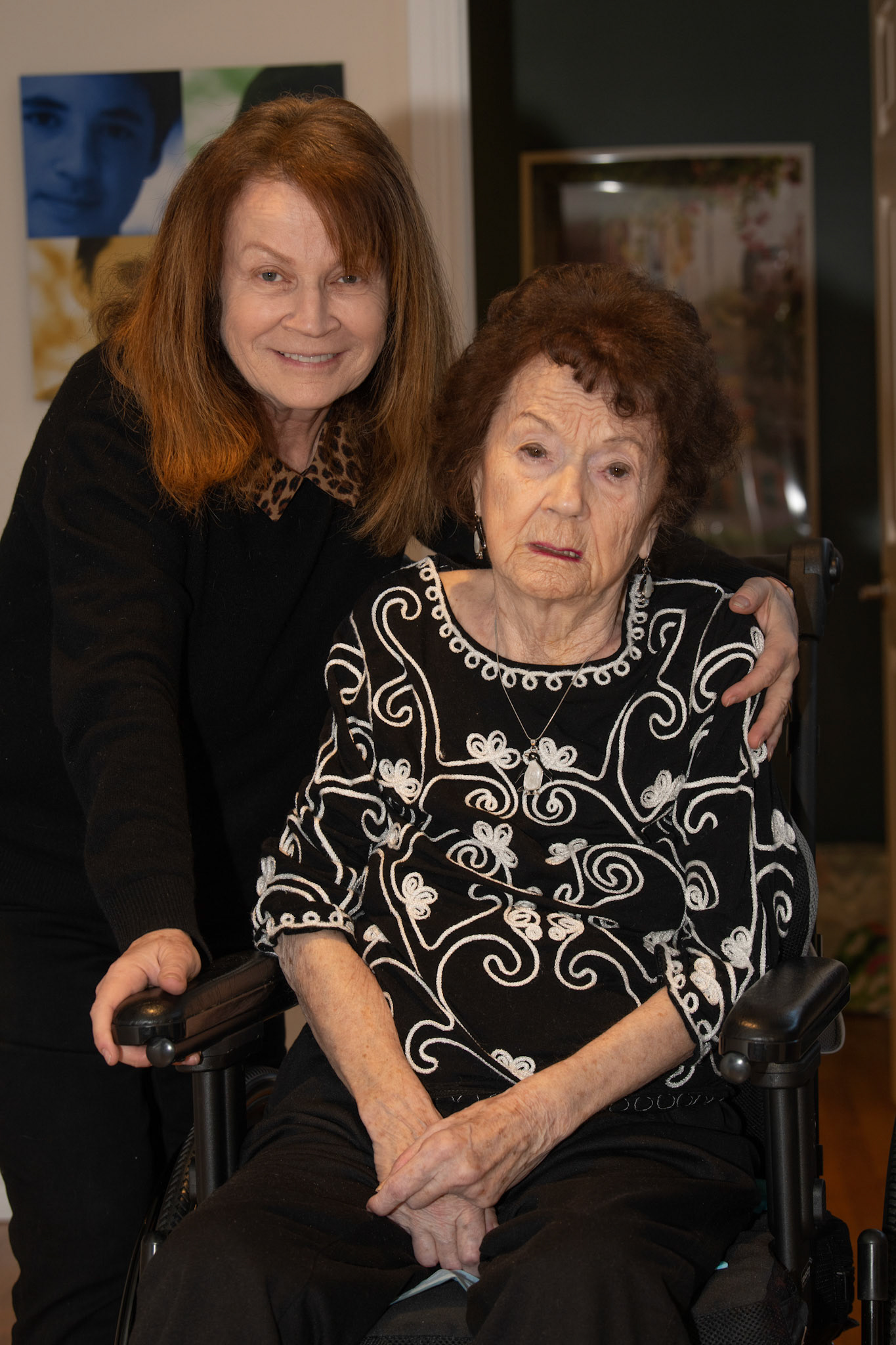 Portraits with Mom, Diane, Darren and Keith - Jan 2021