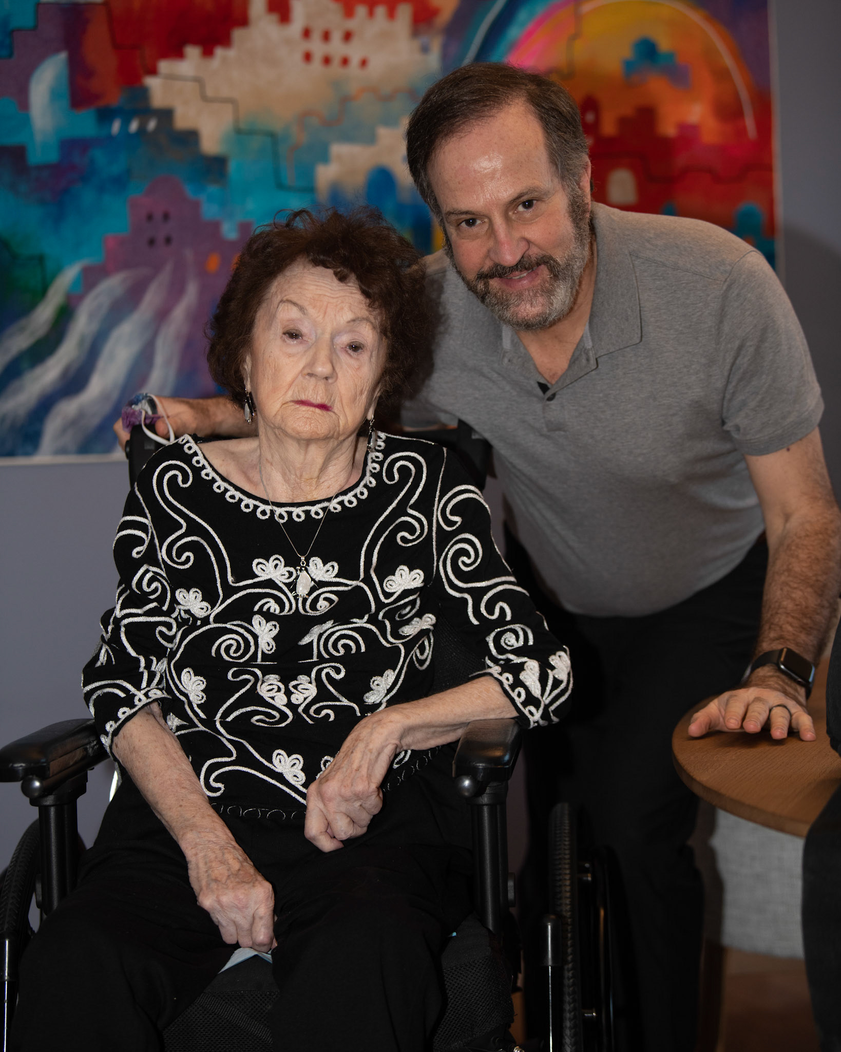 Portraits with Mom, Diane, Darren and Keith - Jan 2021