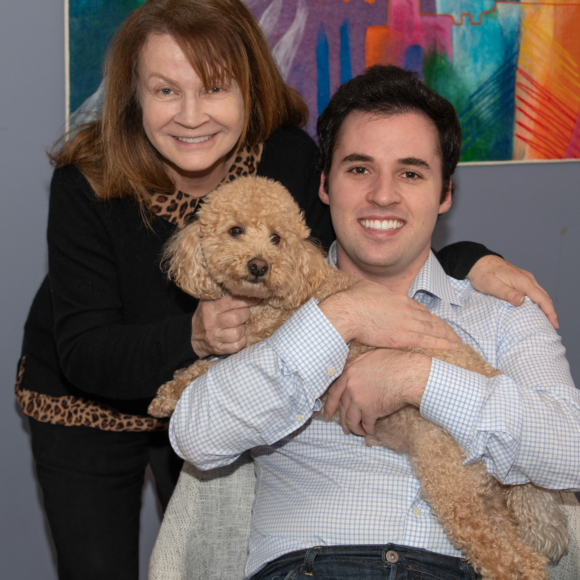 Portraits with Mom, Diane, Darren and Keith - Jan 2021