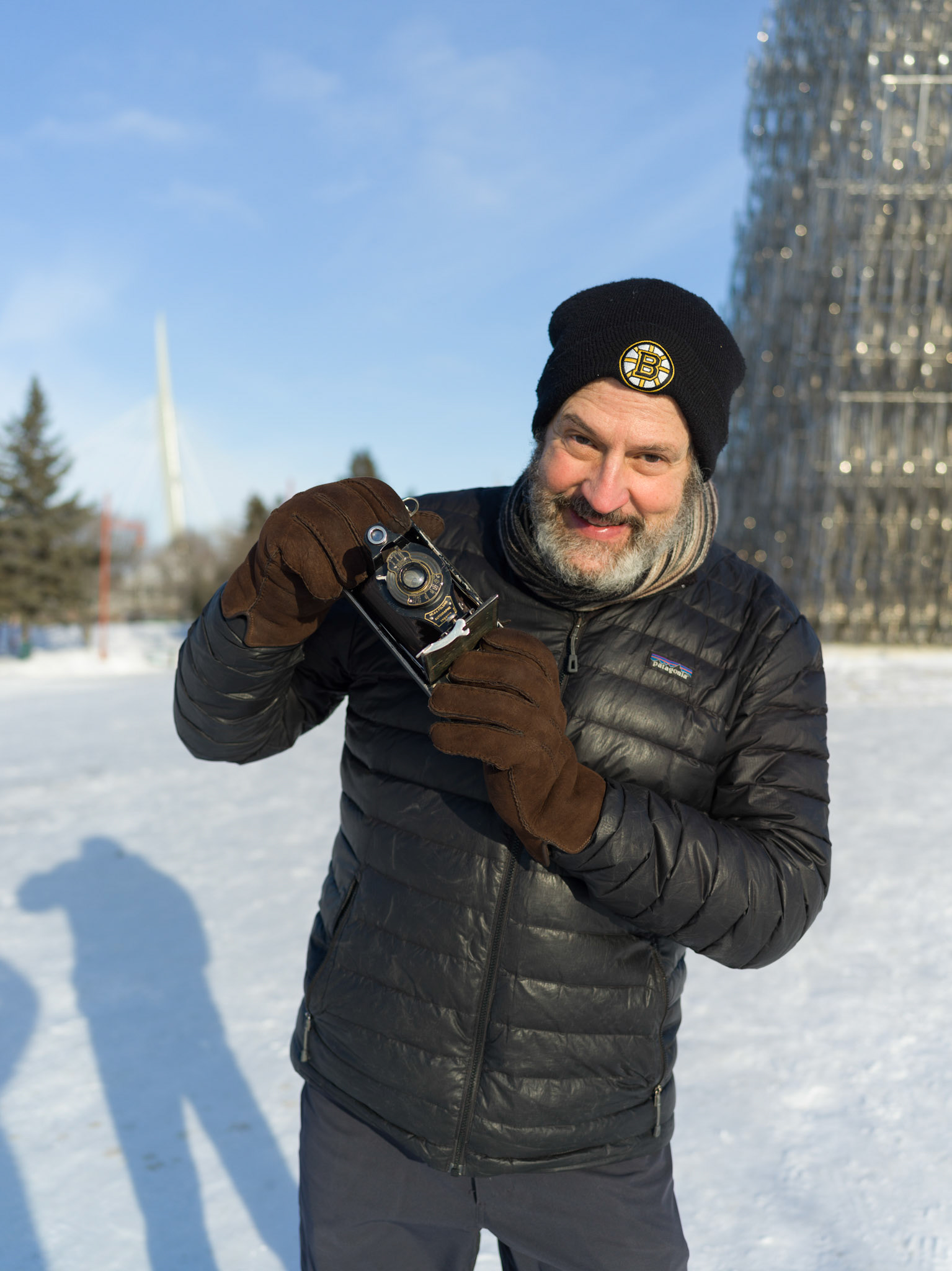 Photographing with both state of the art digital and vintage film cameras