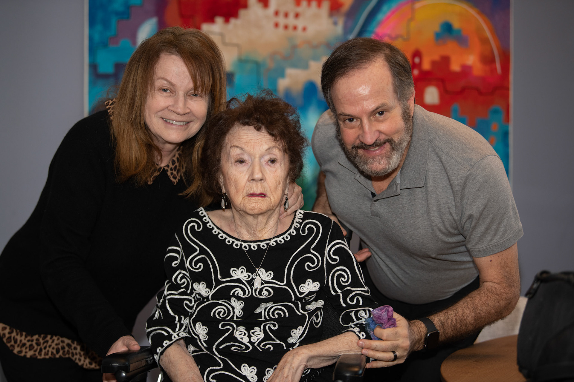 Portraits with Mom, Diane, Darren and Keith - Jan 2021