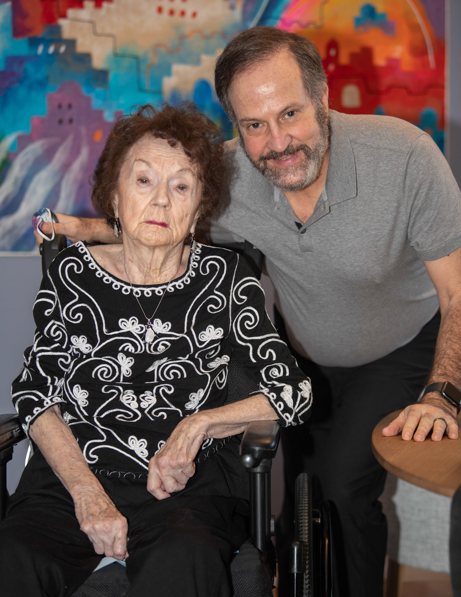 Portraits with Mom, Diane, Darren and Keith - Jan 2021