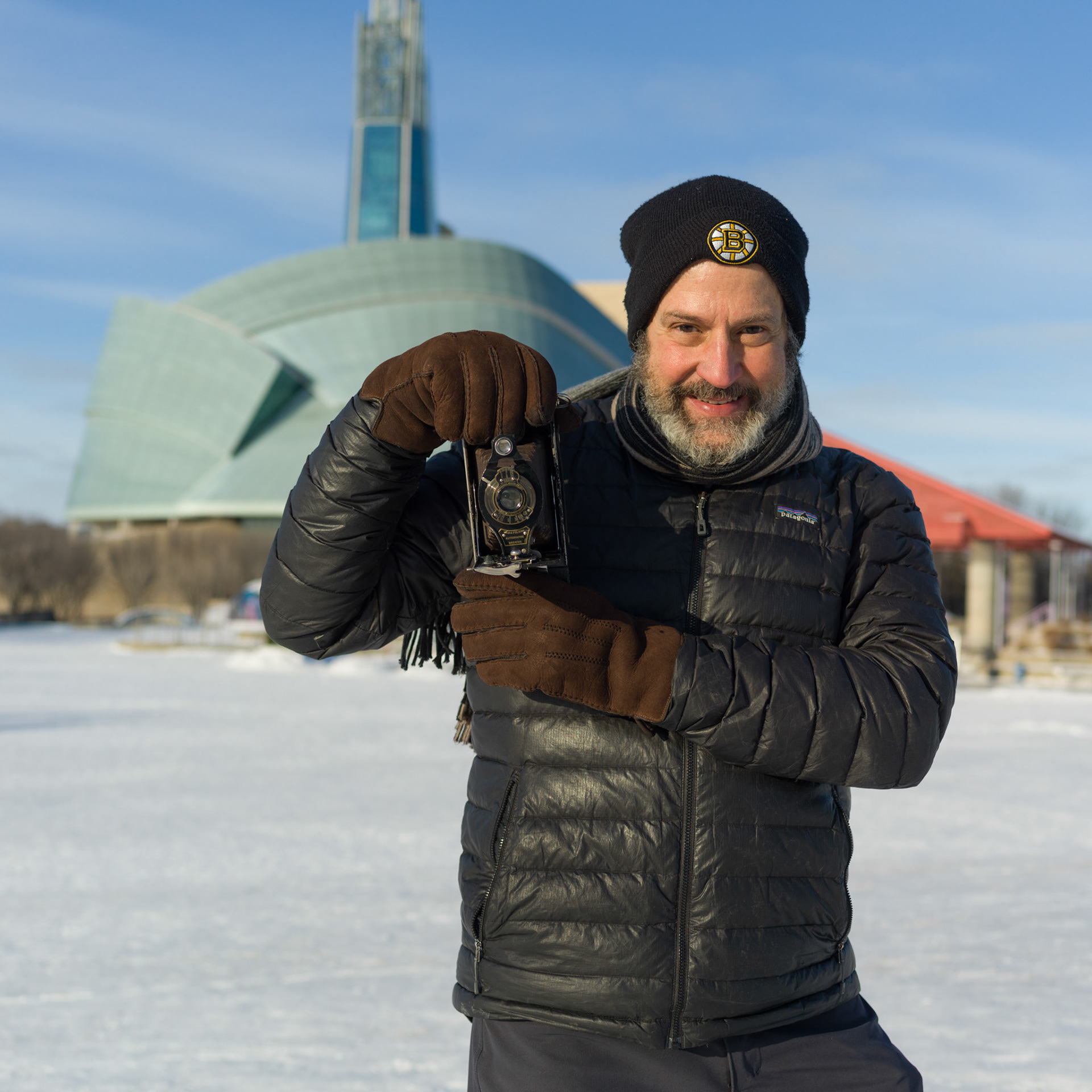 Photographing with both state of the art digital and vintage film cameras