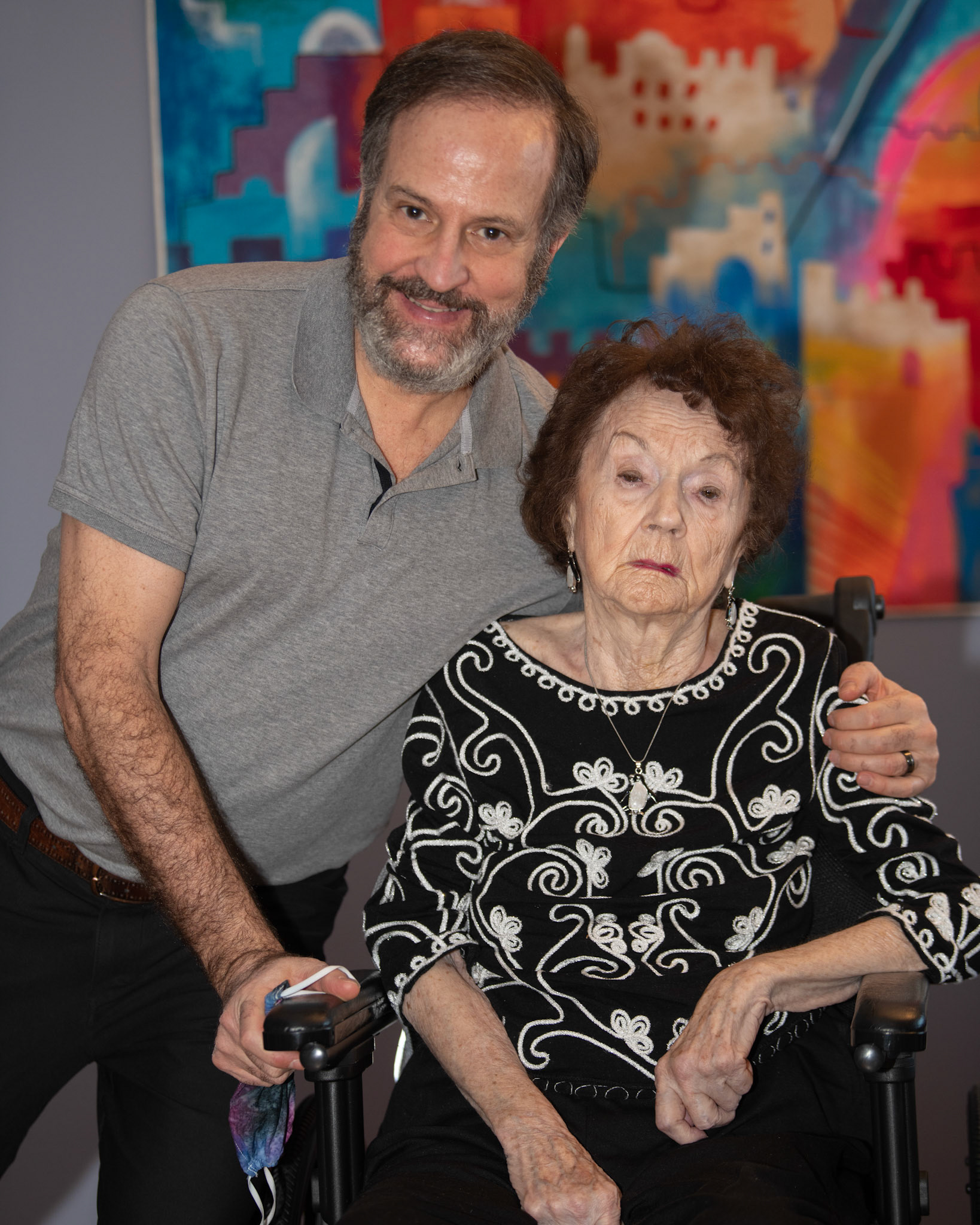 Portraits with Mom, Diane, Darren and Keith - Jan 2021