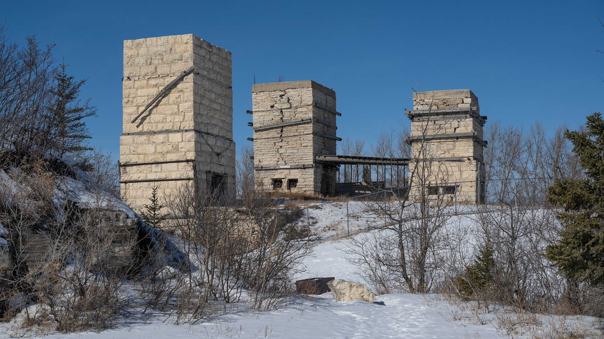 remains of a limestone quarry