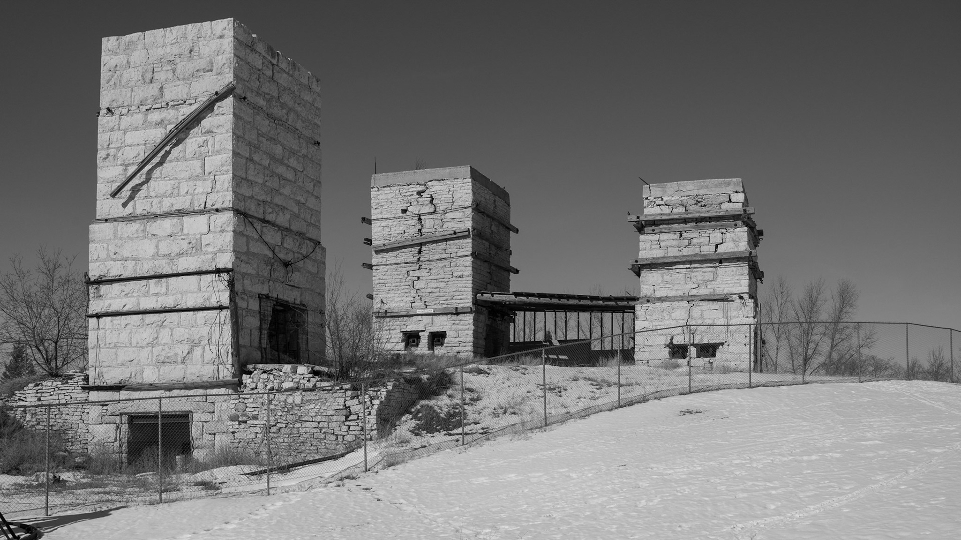 remains of a limestone quarry
