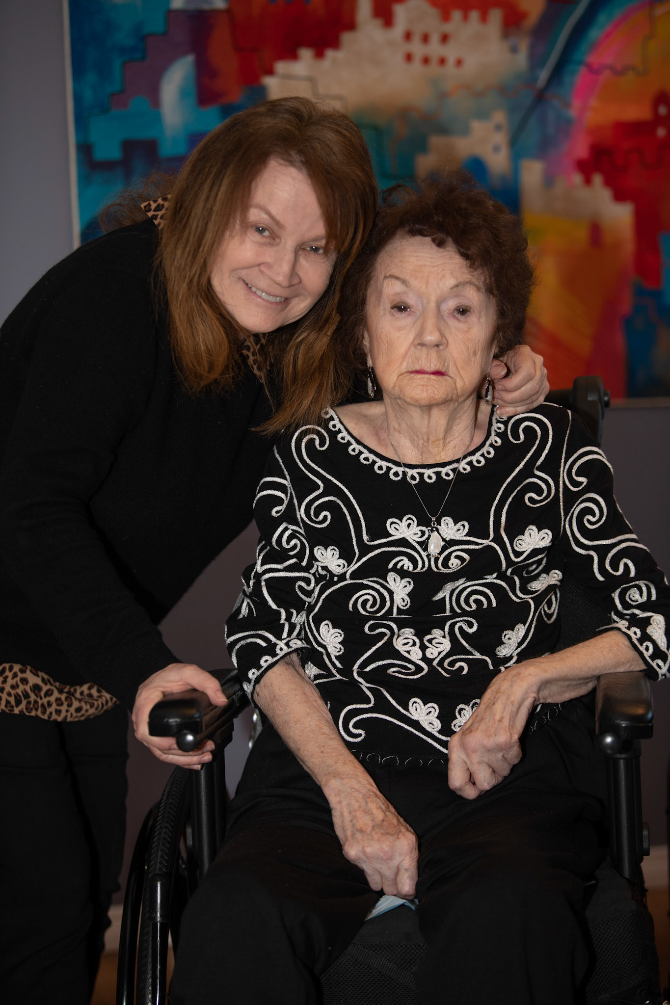 Portraits with Mom, Diane, Darren and Keith - Jan 2021
