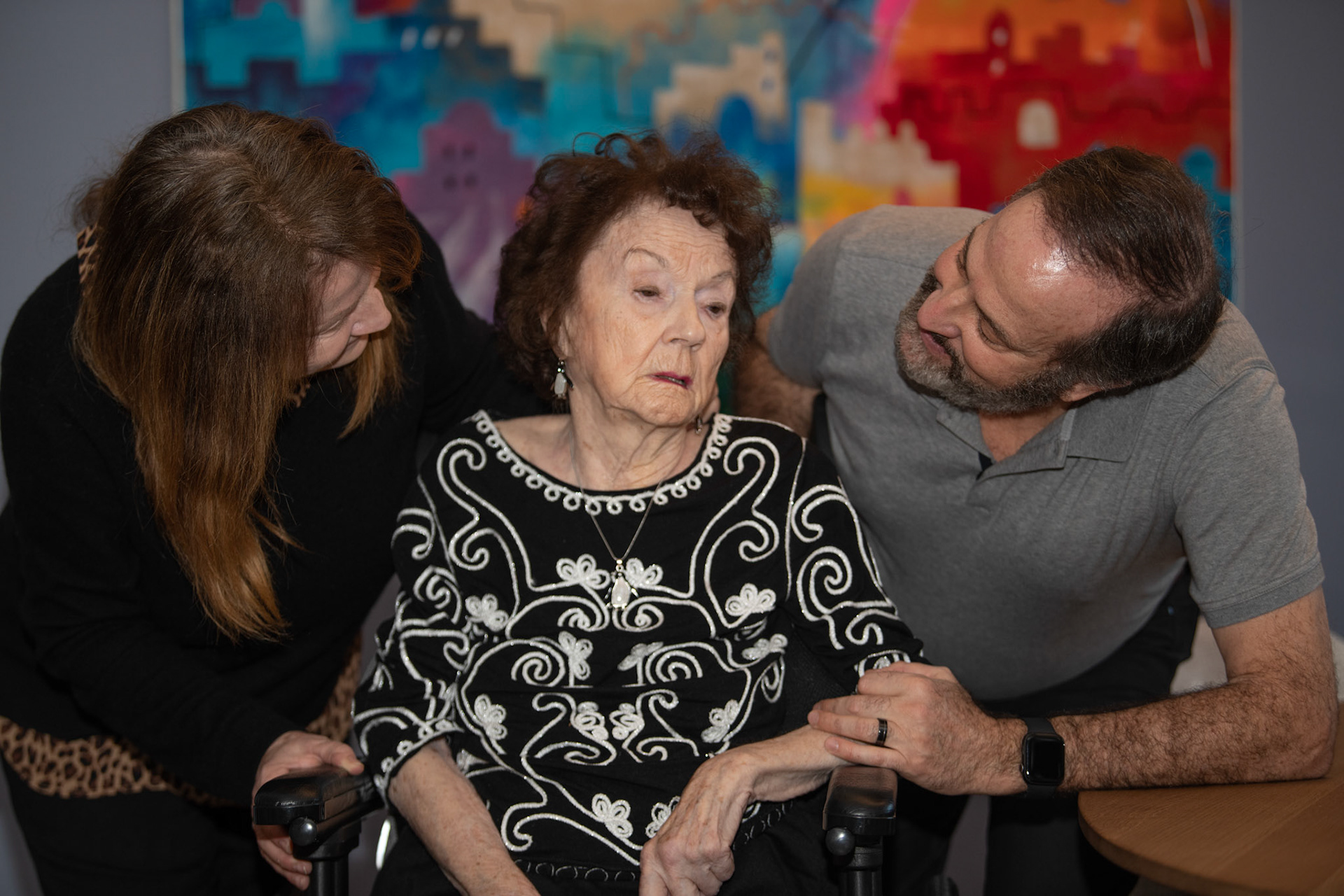 Portraits with Mom, Diane, Darren and Keith - Jan 2021
