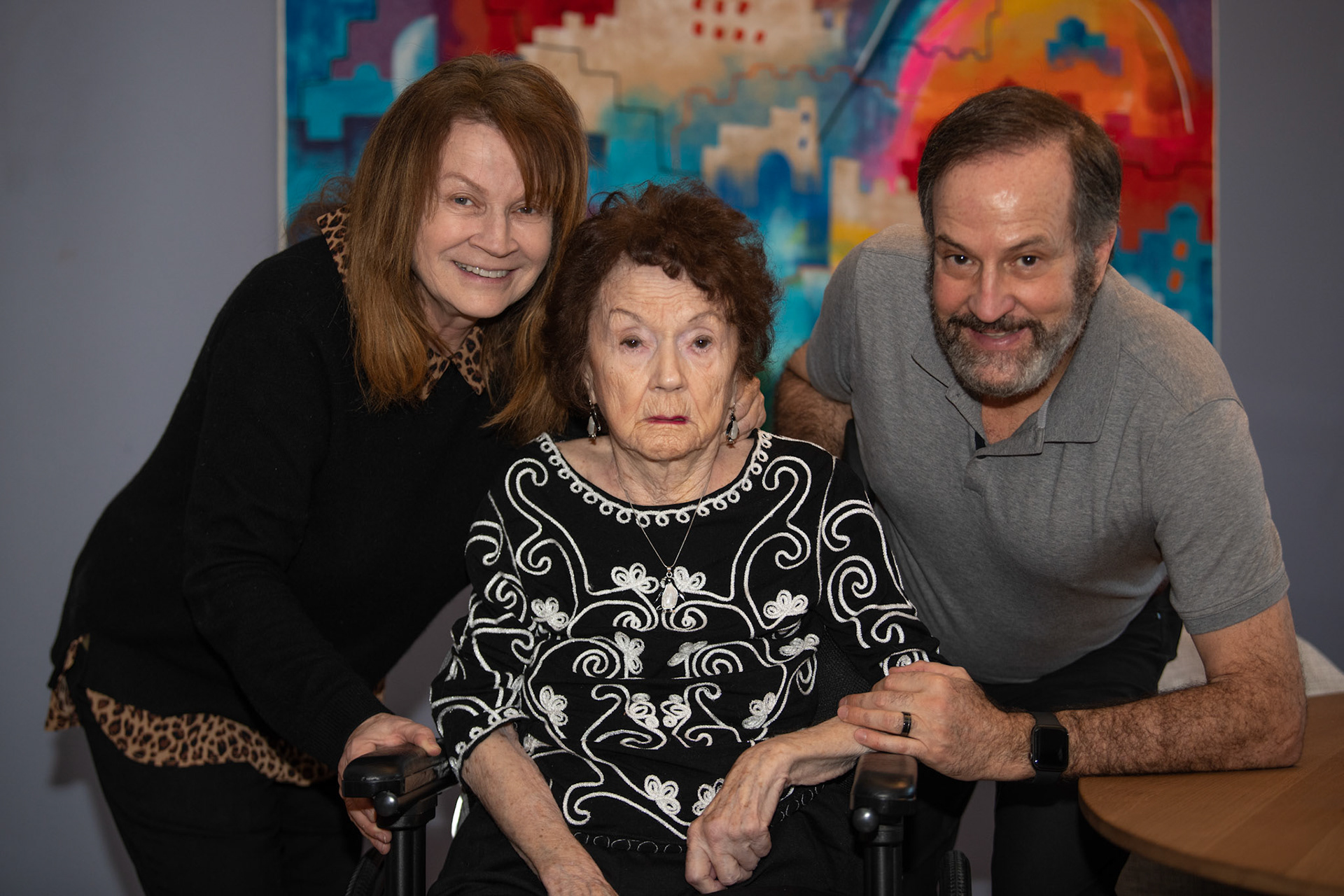 Portraits with Mom, Diane, Darren and Keith - Jan 2021