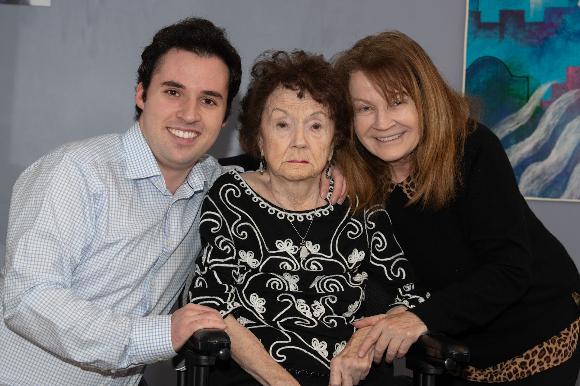 Portraits with Mom, Diane, Darren and Keith - Jan 2021