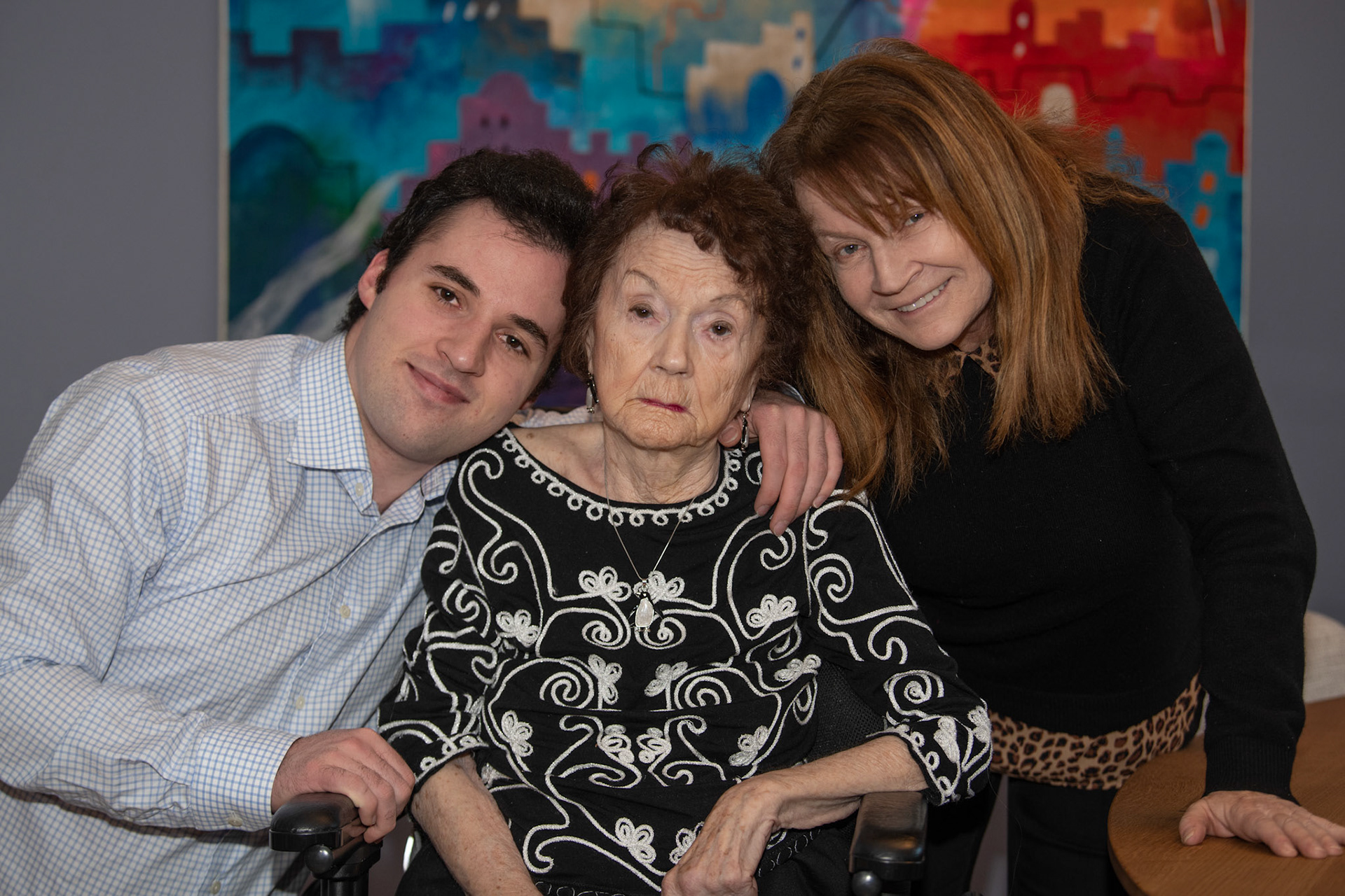 Portraits with Mom, Diane, Darren and Keith - Jan 2021