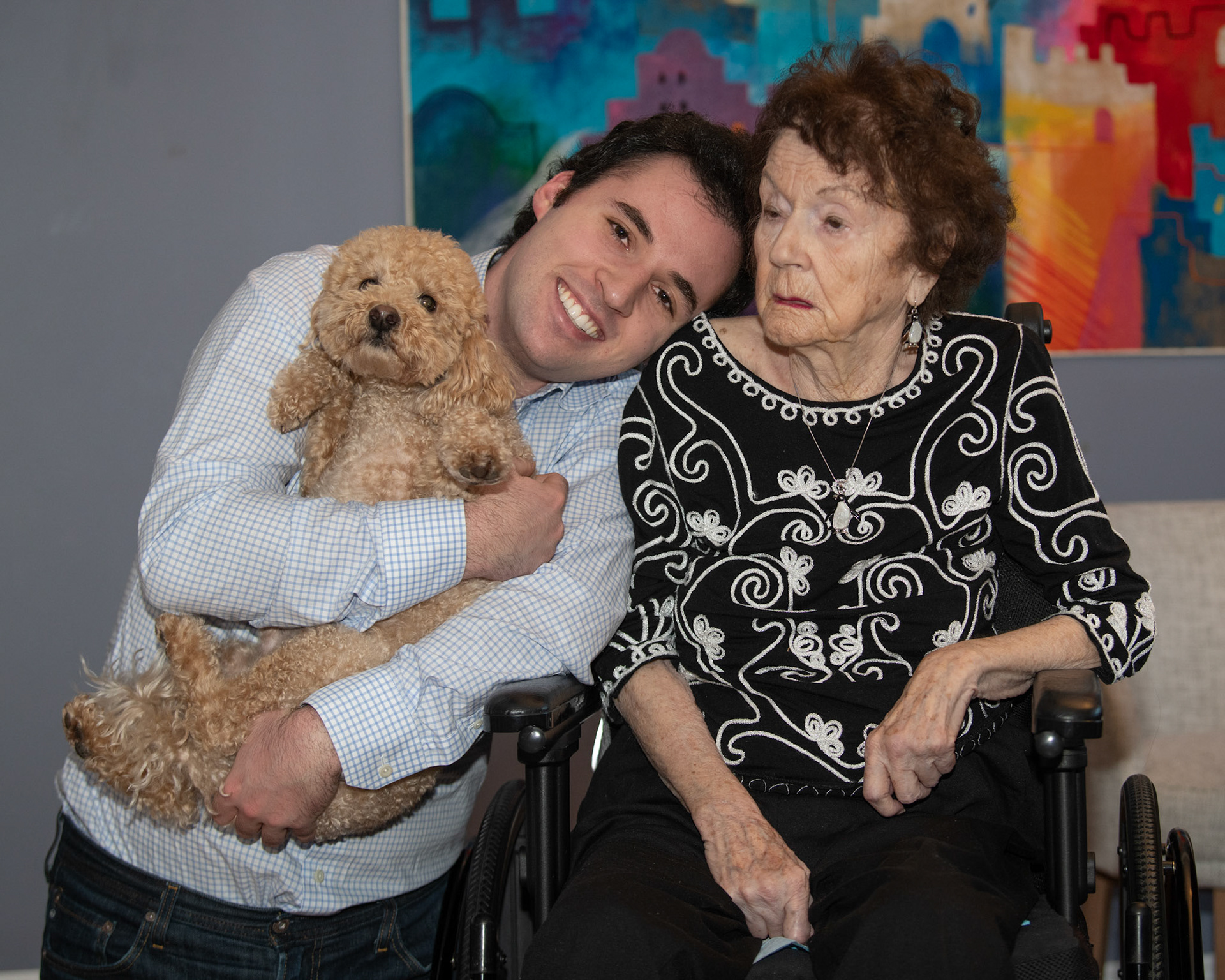 Portraits with Mom, Diane, Darren and Keith - Jan 2021