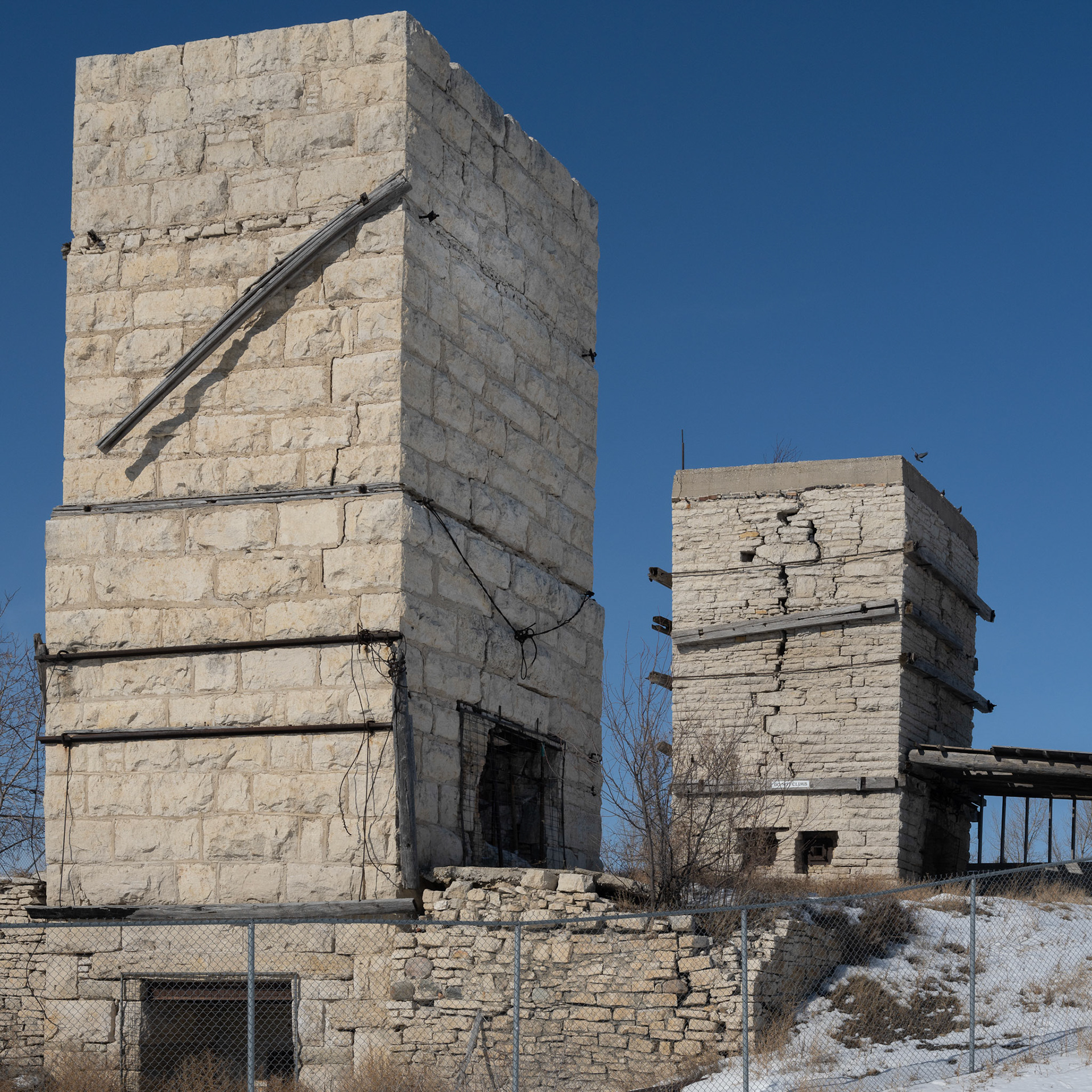 remains of a limestone quarry