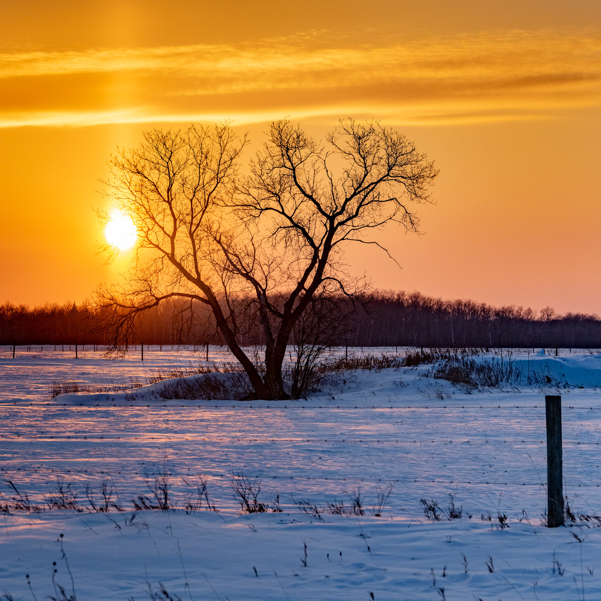 Sunset in the Interlake