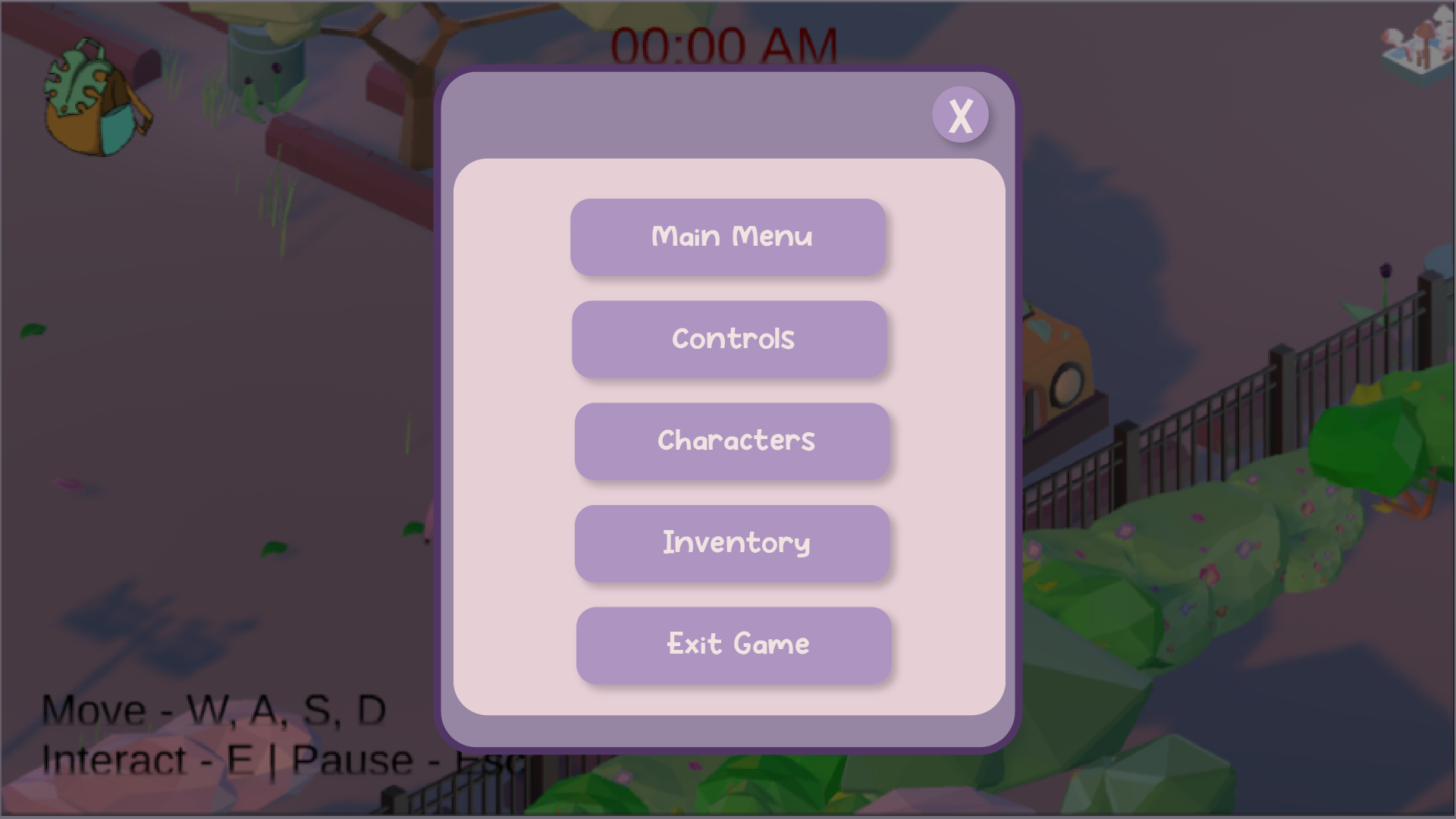 Pause Menu