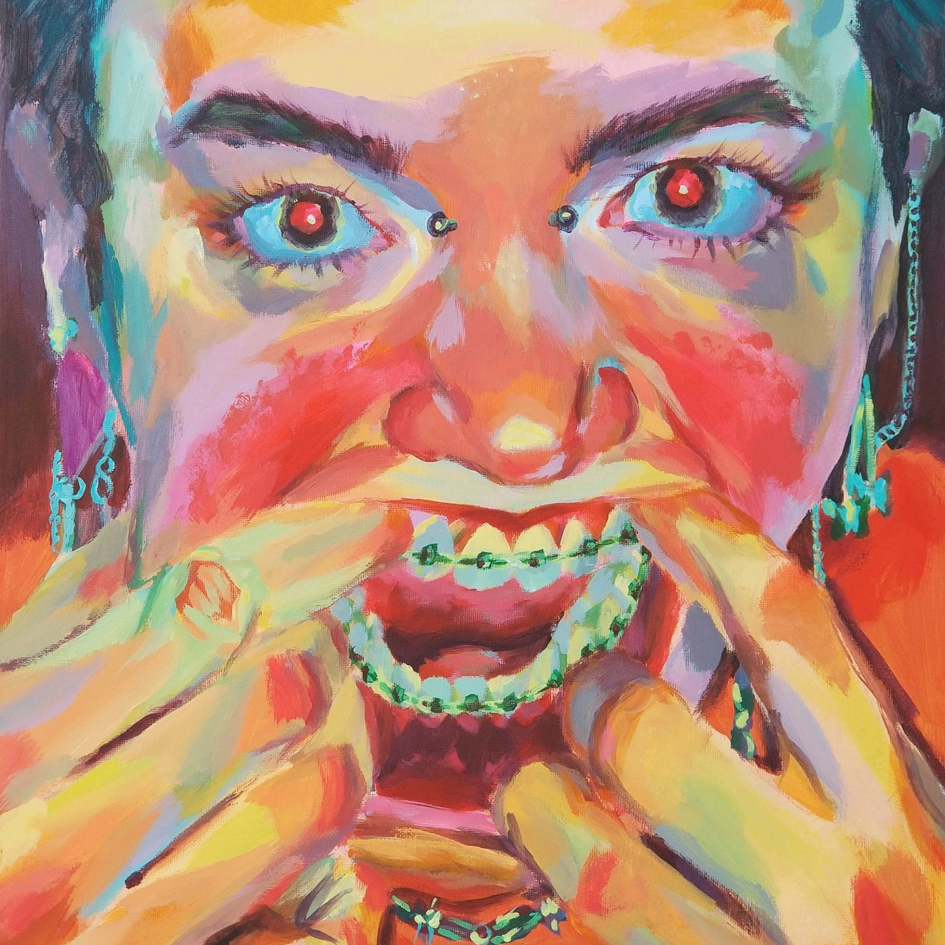 the original painting, acrylic on canvas