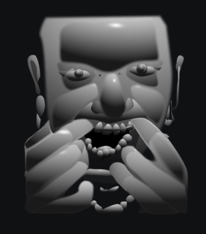 Kantan Mapper Masks textured with a scene of a sphere with light pointed towards it, 52 in total