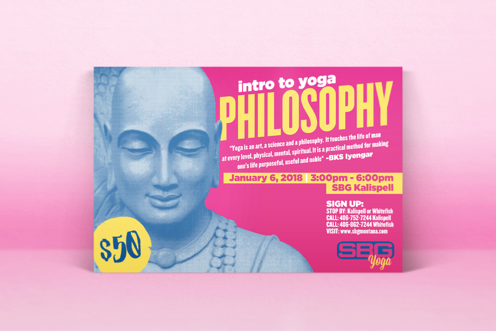 Straight Blast Gym Yoga Philosophy Poster