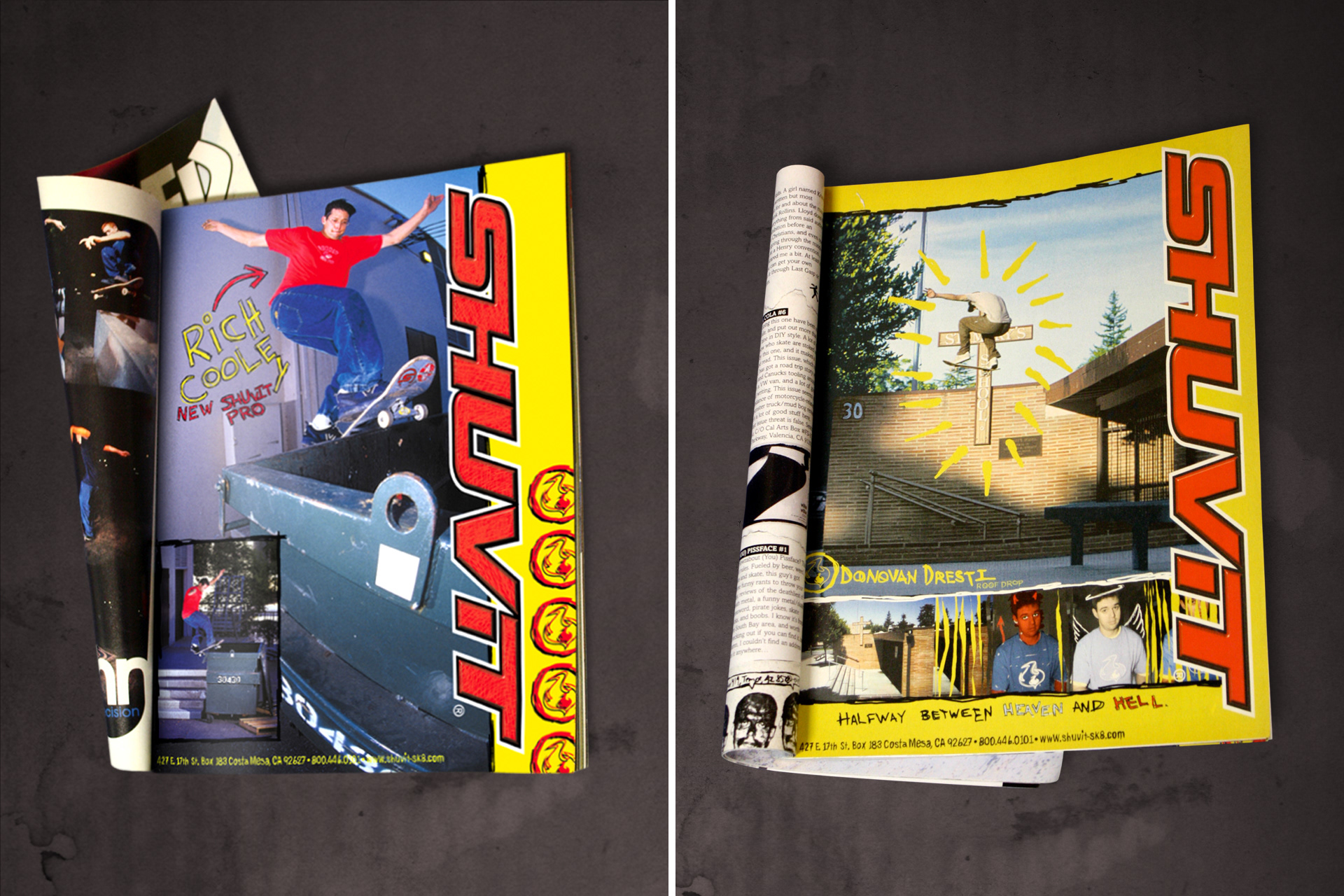 Shuvit Thrasher Ads Featuring Rich Cooley and Donovan Dresti