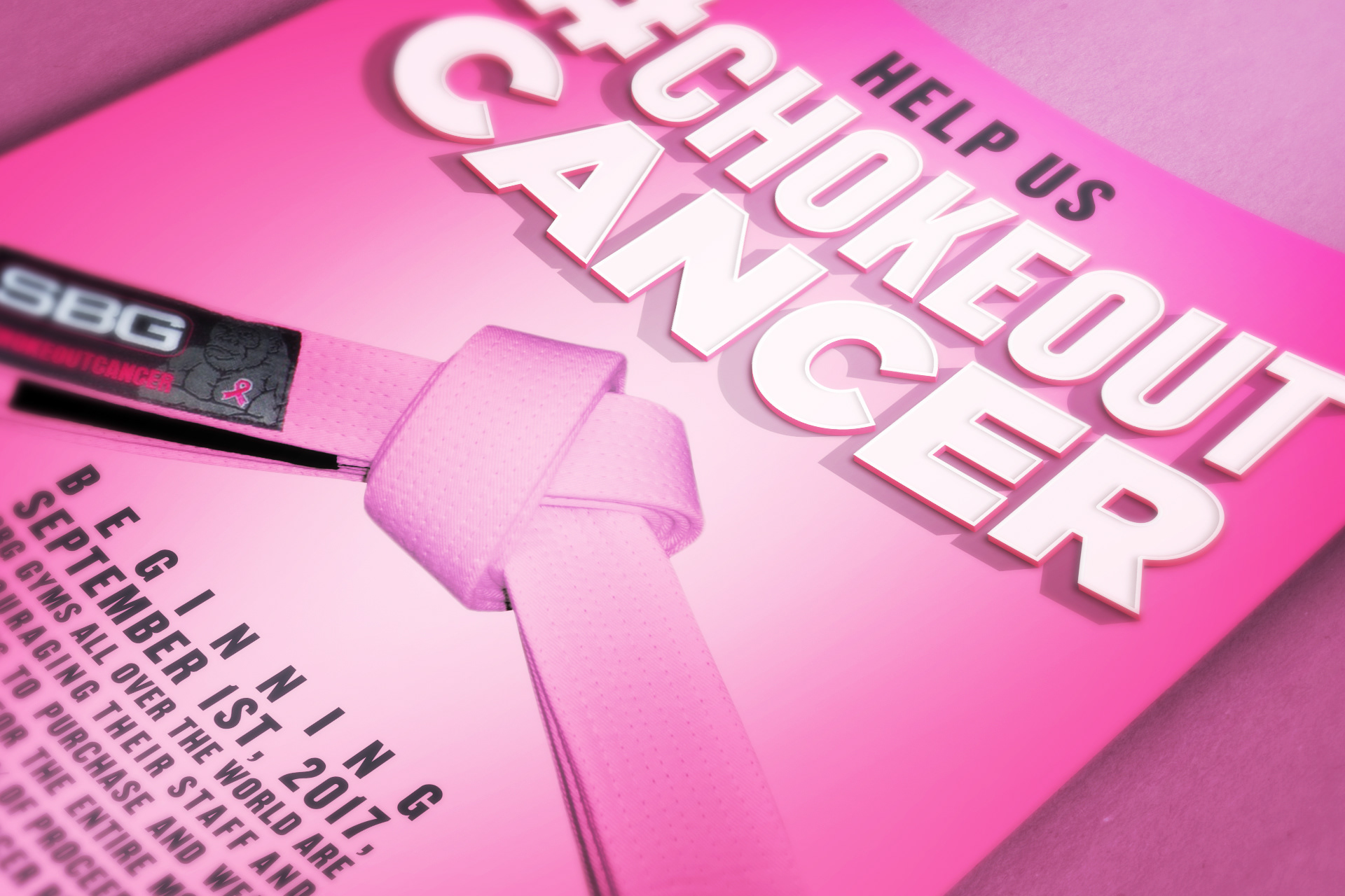 Straight Blast Gym #chokeoutcancer fundraiser detail