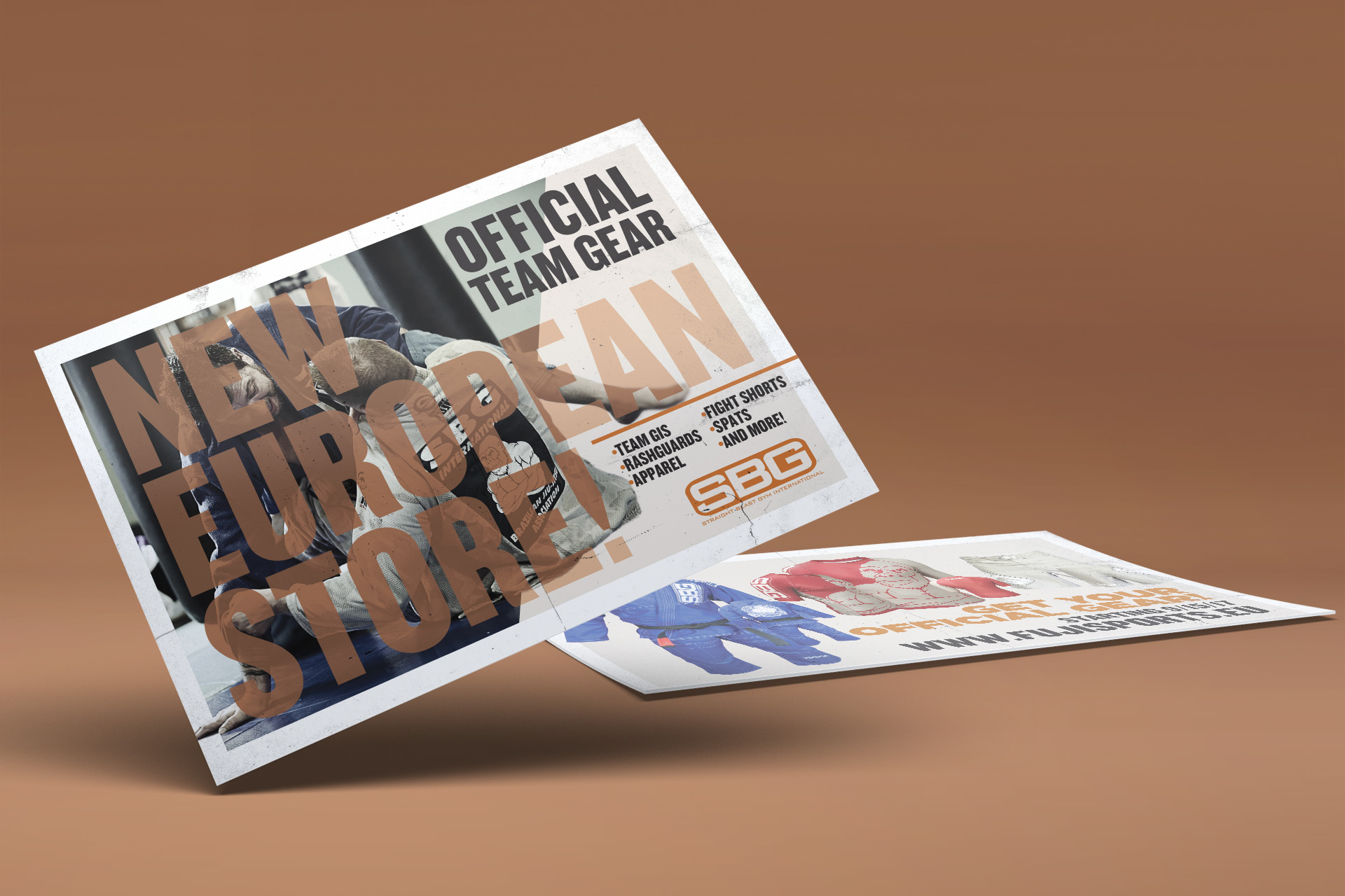 Straight Blast Gym European Store Opening Postcard