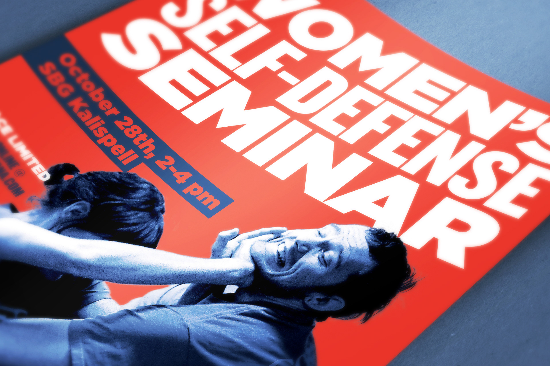 Straight Blast Gym Women's Self Defense Seminar Poster Detail