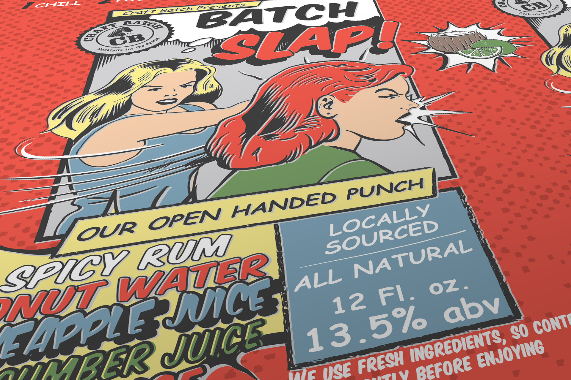 Craft Batch Batch Slap Cocktail Can Design Detail