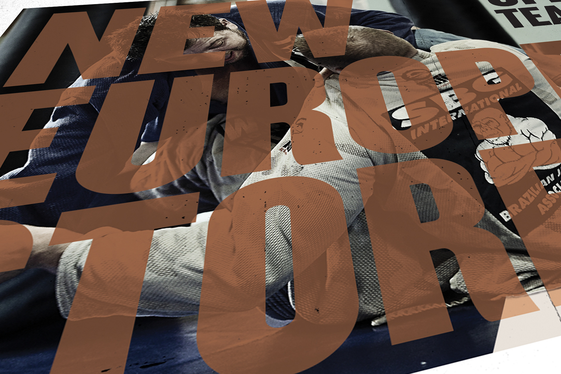 Straight Blast Gym European Store Opening Postcard Detail