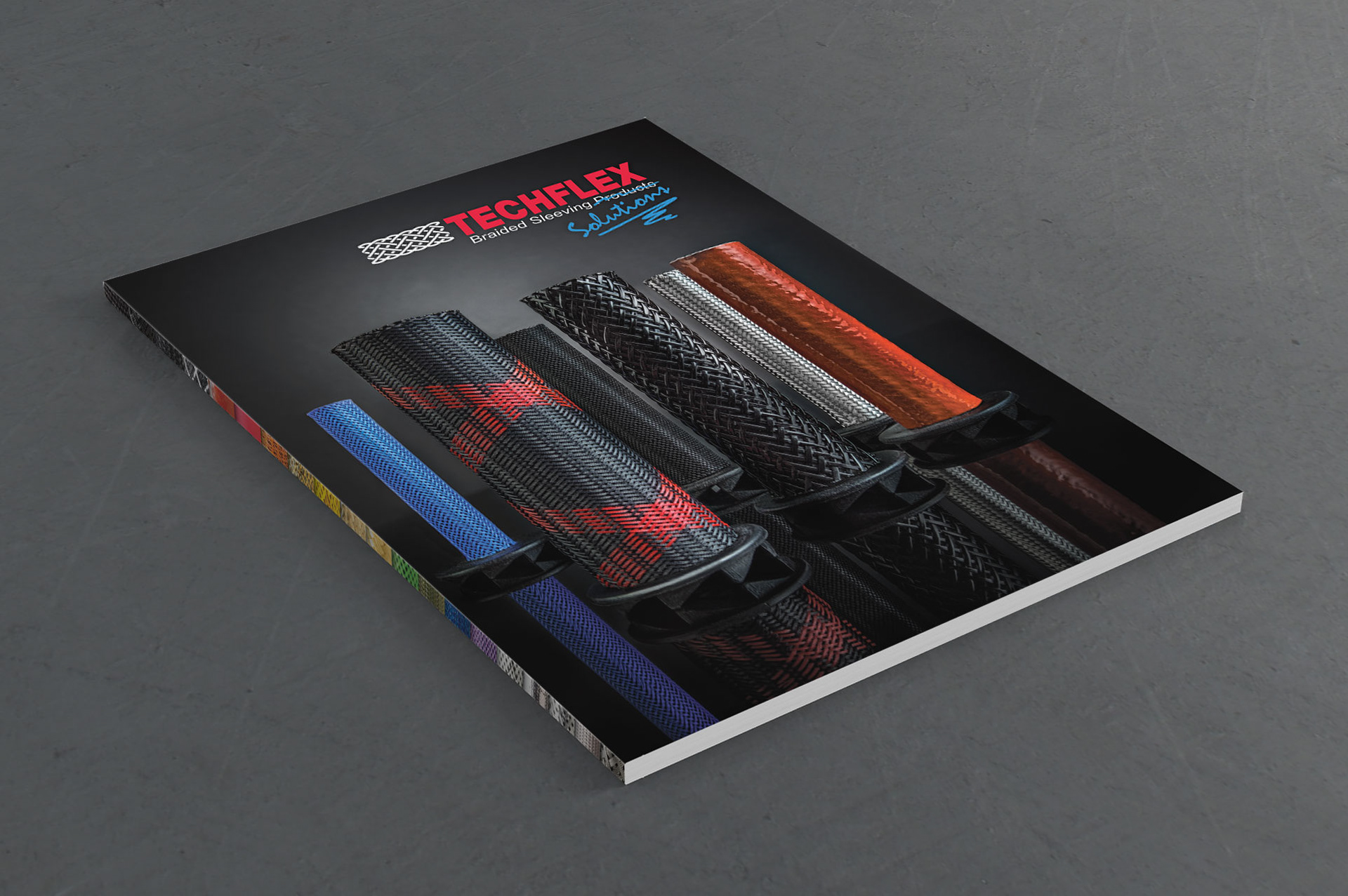 Techflex Full Catalog Cover Design