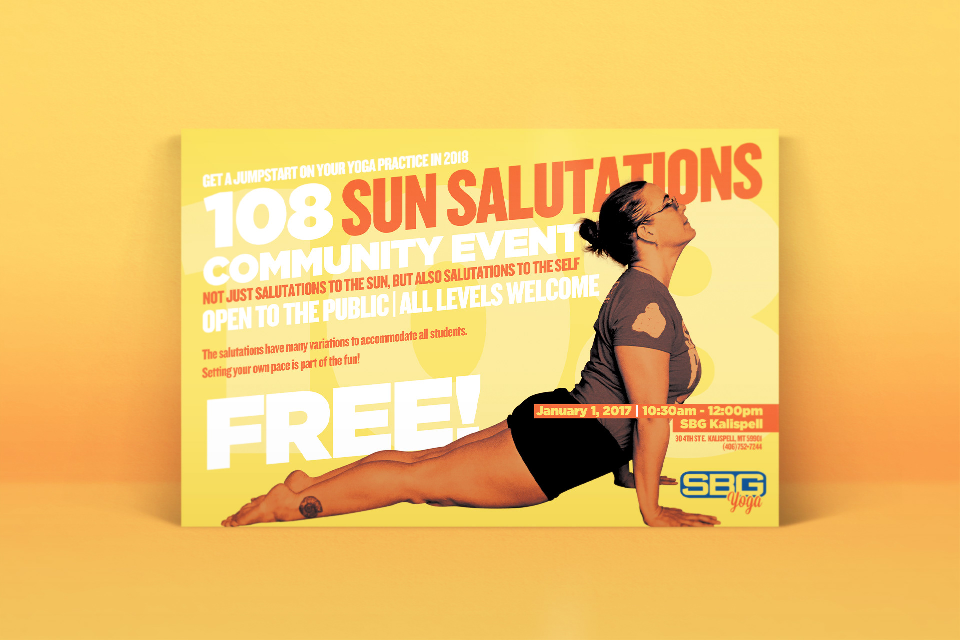 Straight Blast Gym 108 Sun Salutations Poster