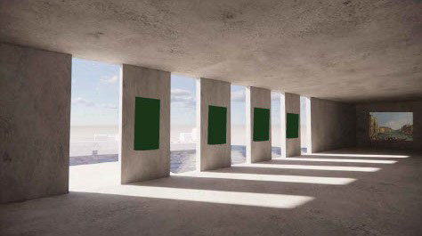 Interior gallery spaces