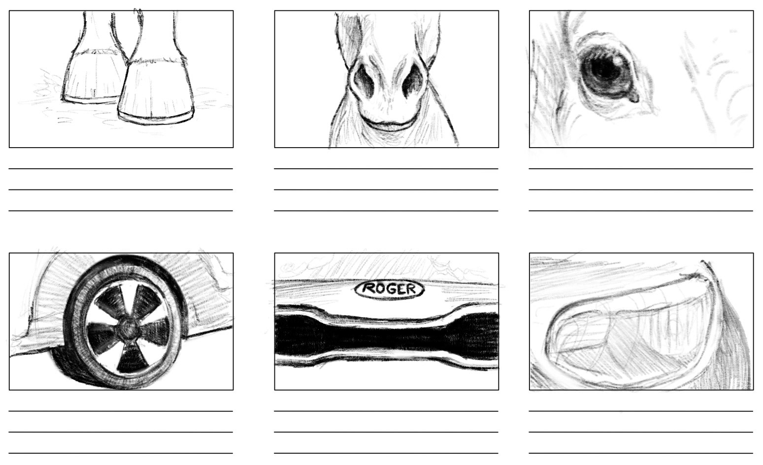 Be Like A Horse: Thumbnail Storyboard