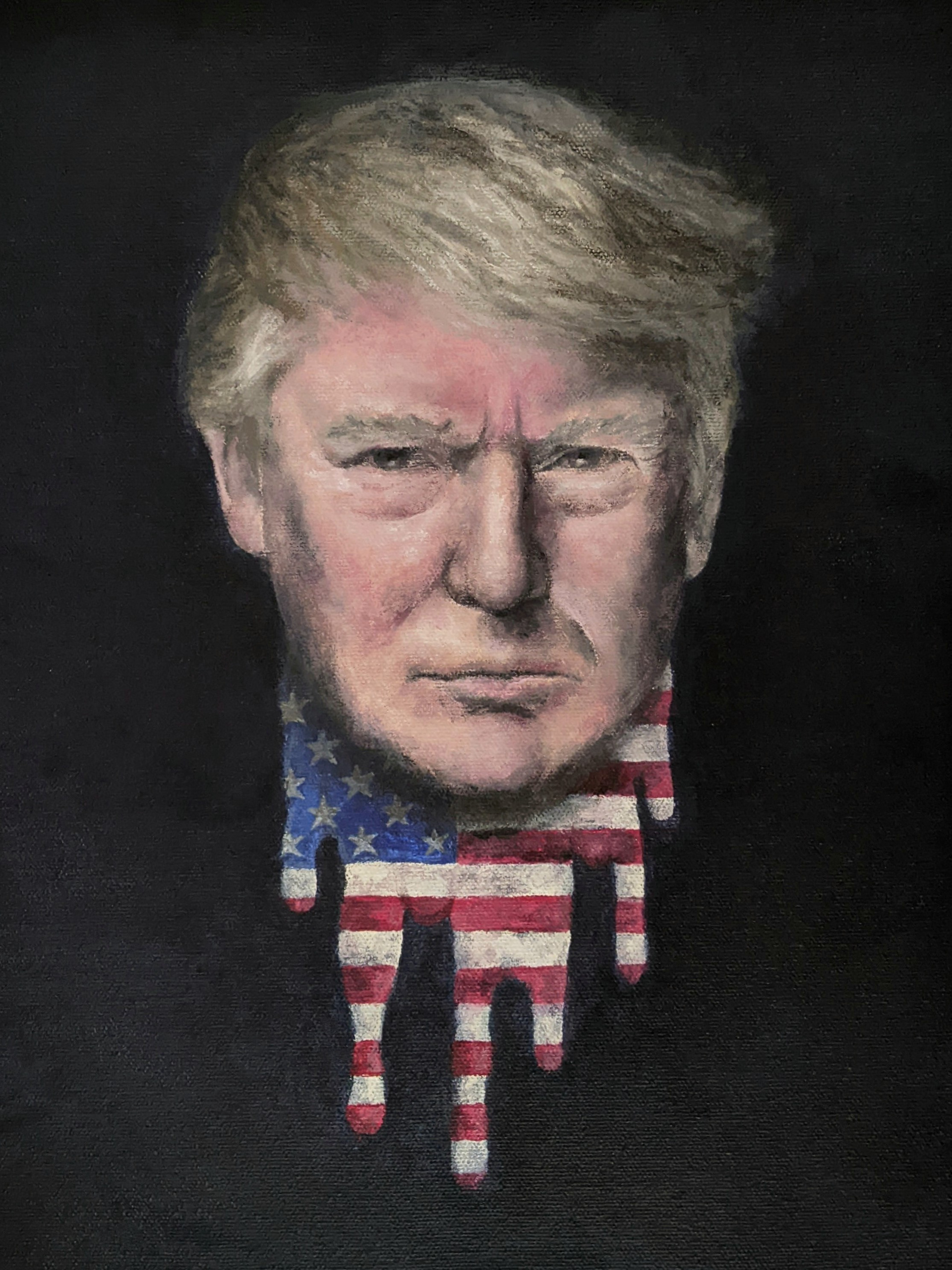 Melting America (acrylic)