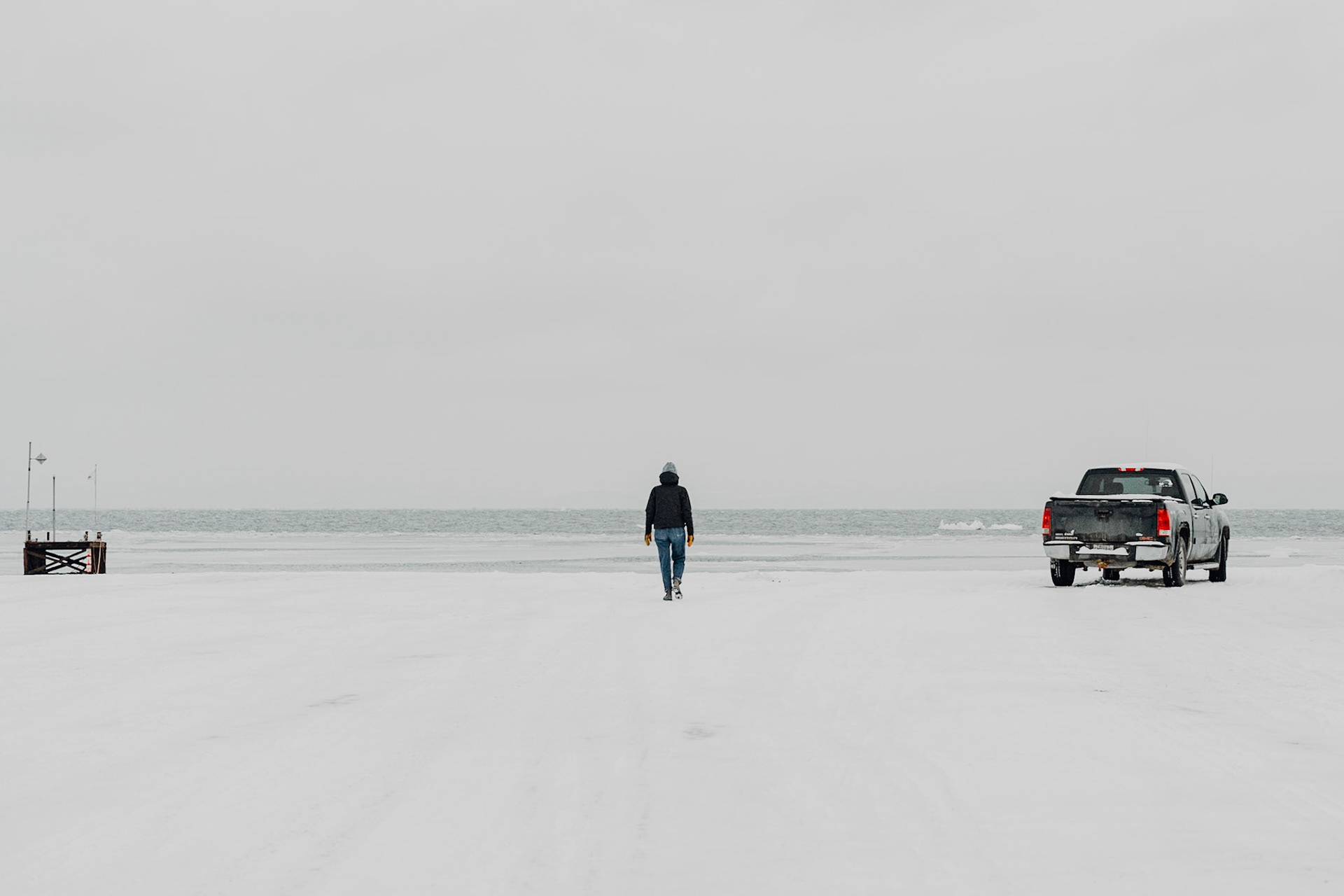 Empty ship yard on Isle-aux-Coudres