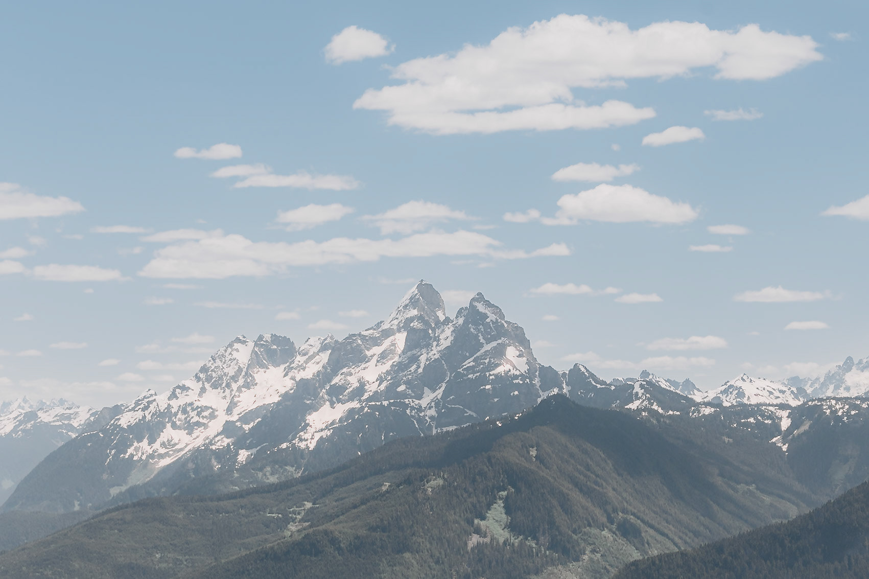 American Border Peak (left) and Canadian Border Peak (right)