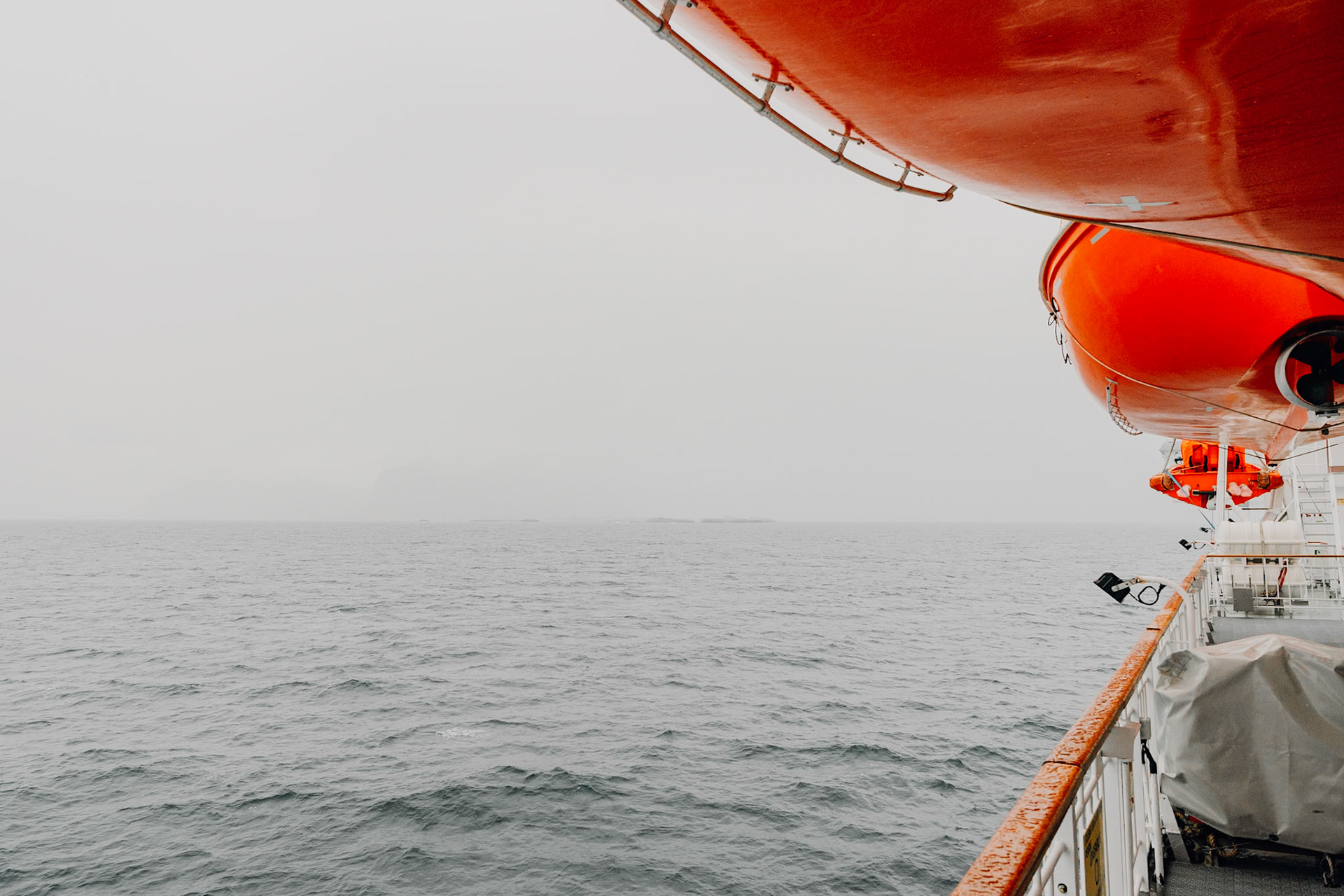 Aboard the Hurtigruten ship from Bodø to Svolvær