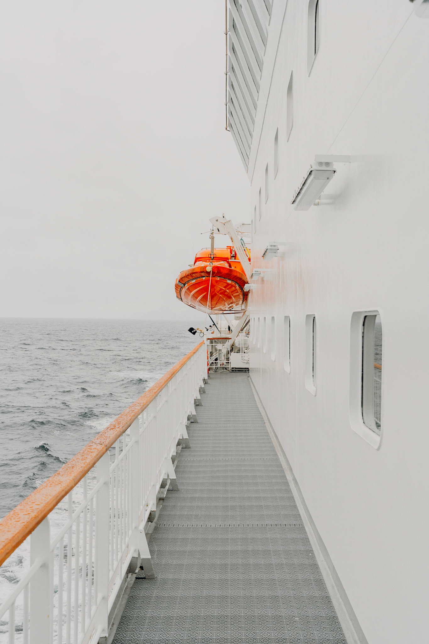 Aboard the Hurtigruten ship from Bodø to Svolvær