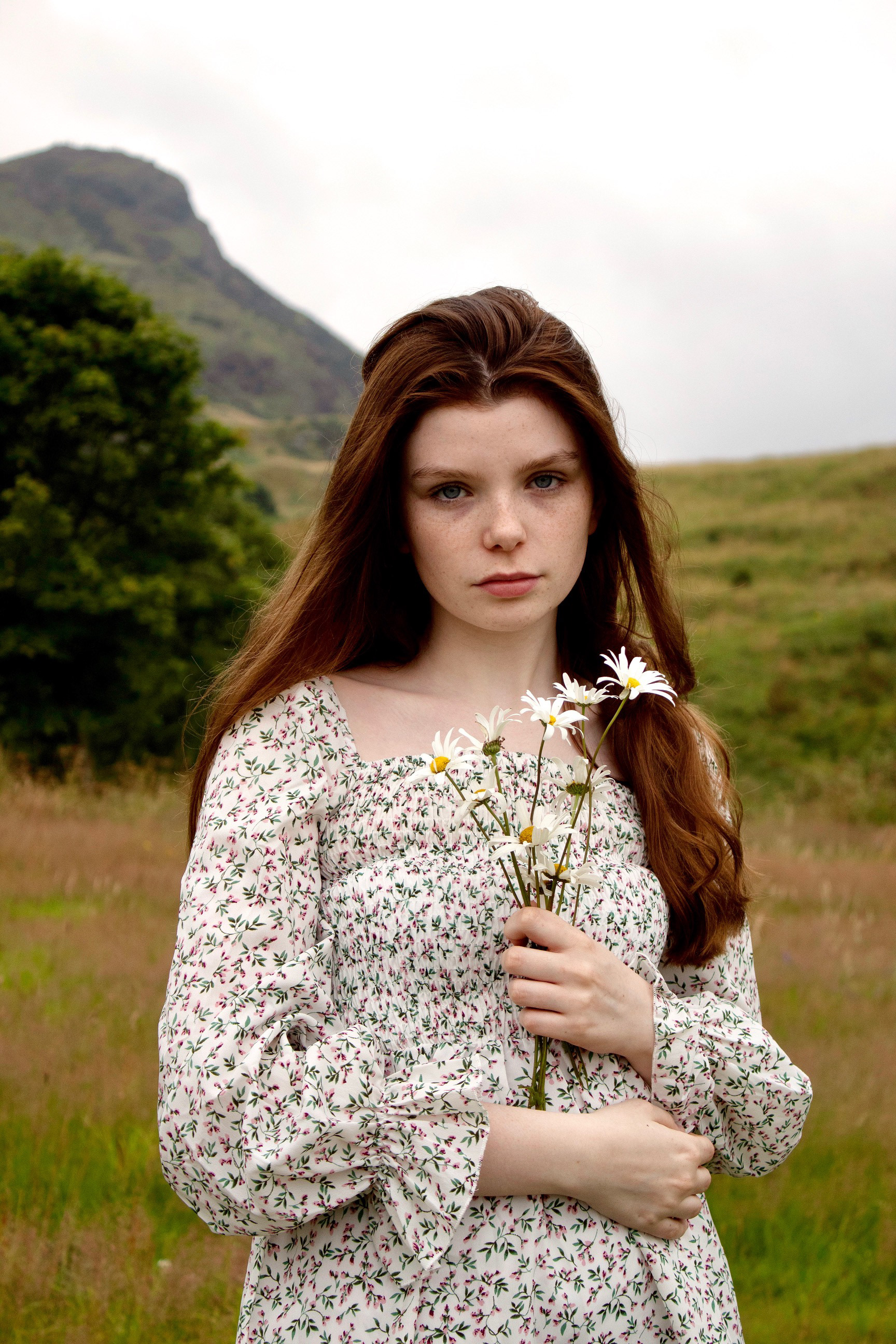 Jennifer Dunne at Arthurs Seat. Edinburgh, Scotland. July 2019.