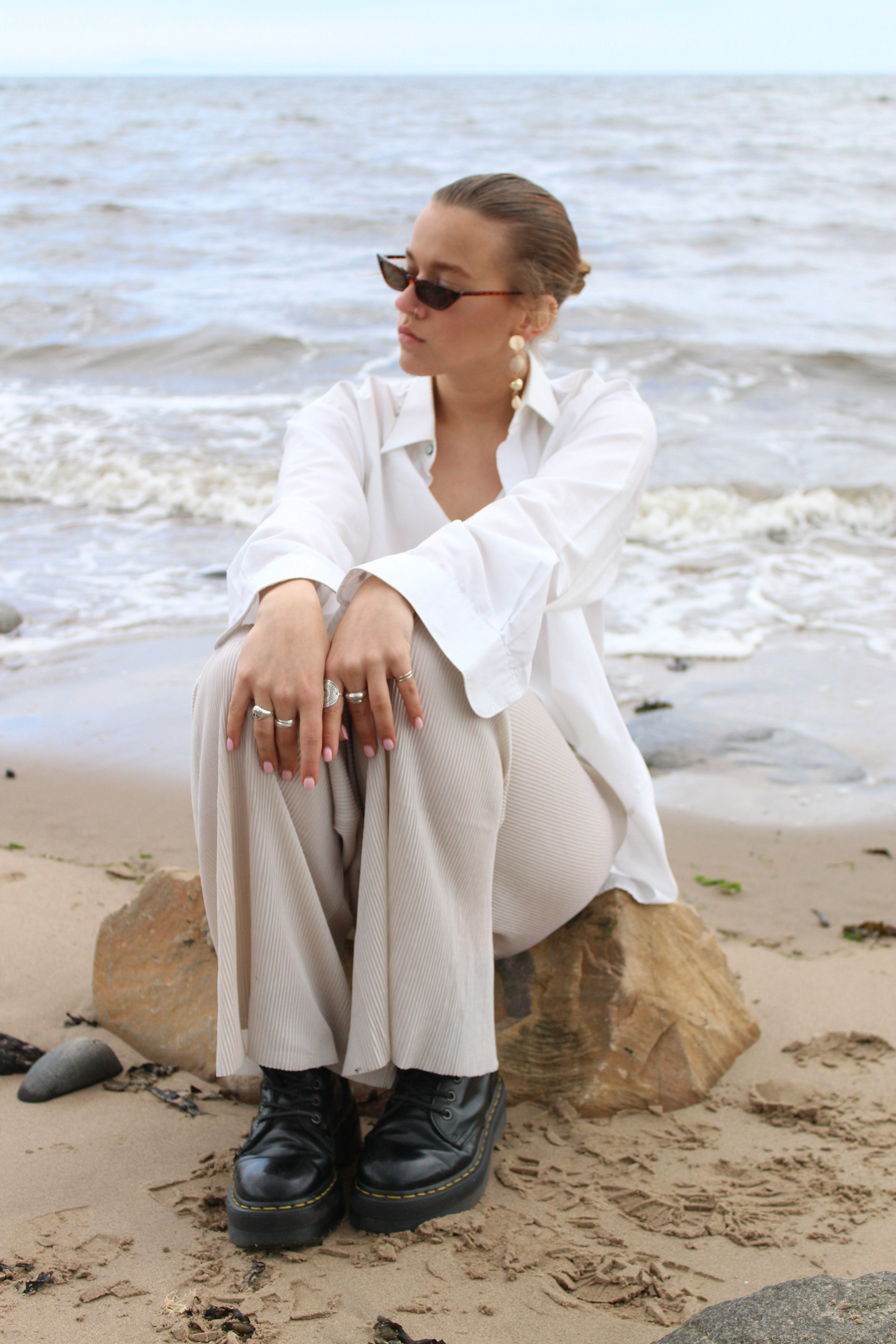 Misia Kicinska at Portobello Beach. Edinburgh, Scotland. July 2019.