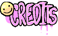 "Credits" image for itch.io page