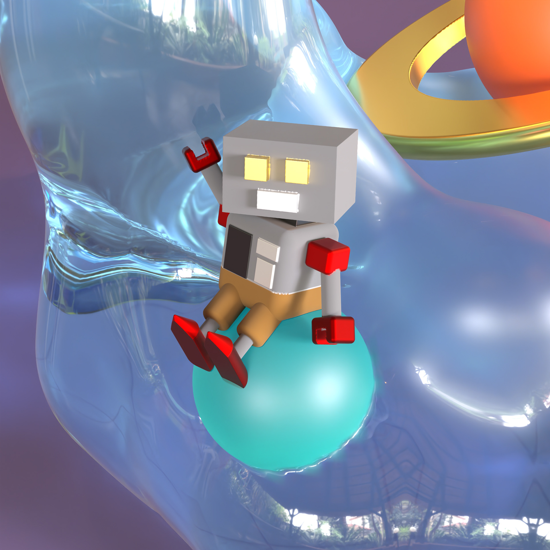 Zoom-in - featuring Gary the robot