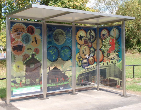 Redditch Industry bus shelter