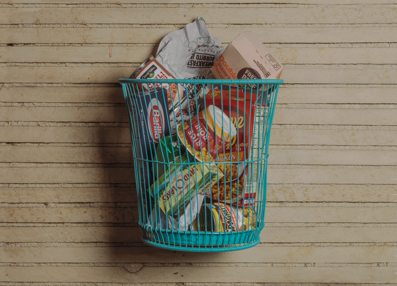 Daniel Brevick, Wastebasket, 2021. Verisimilitude Photograph.