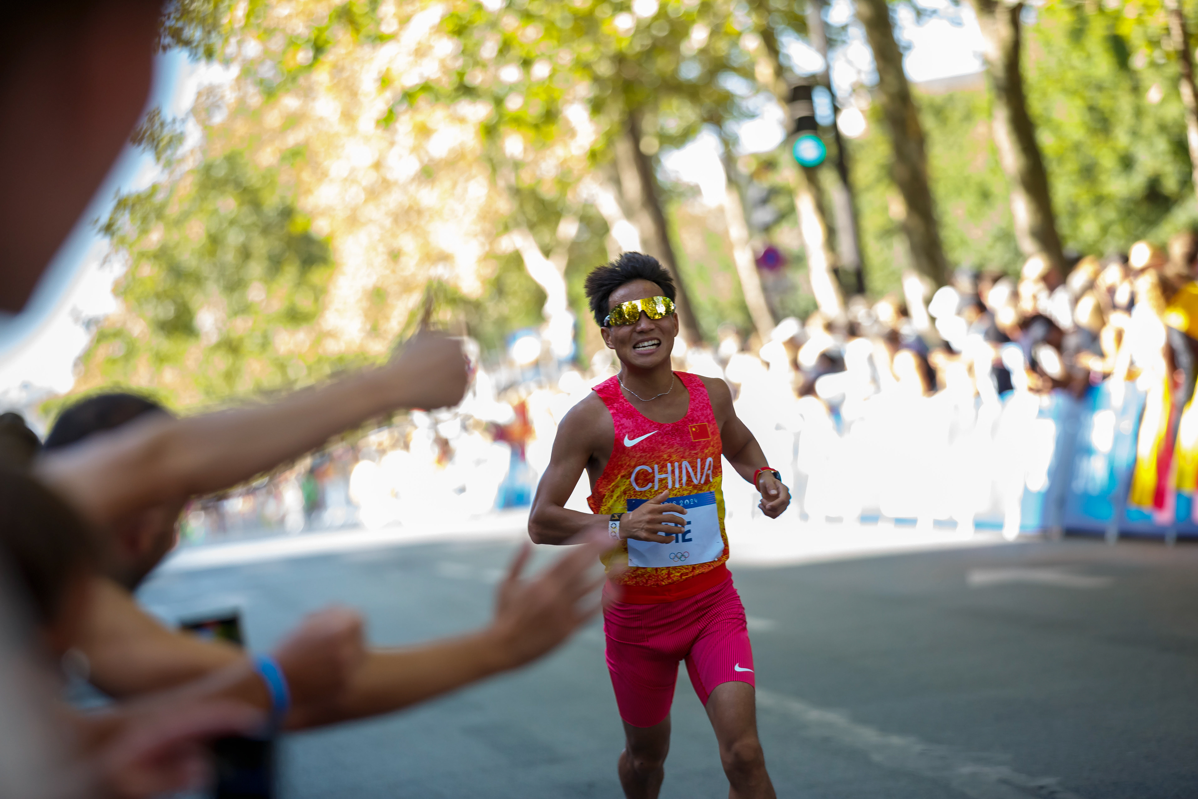 Septembre : JO 2024 Marathon Canon 5D Mk III Canon 70-200 f 3,2 1/800, Iso 1250