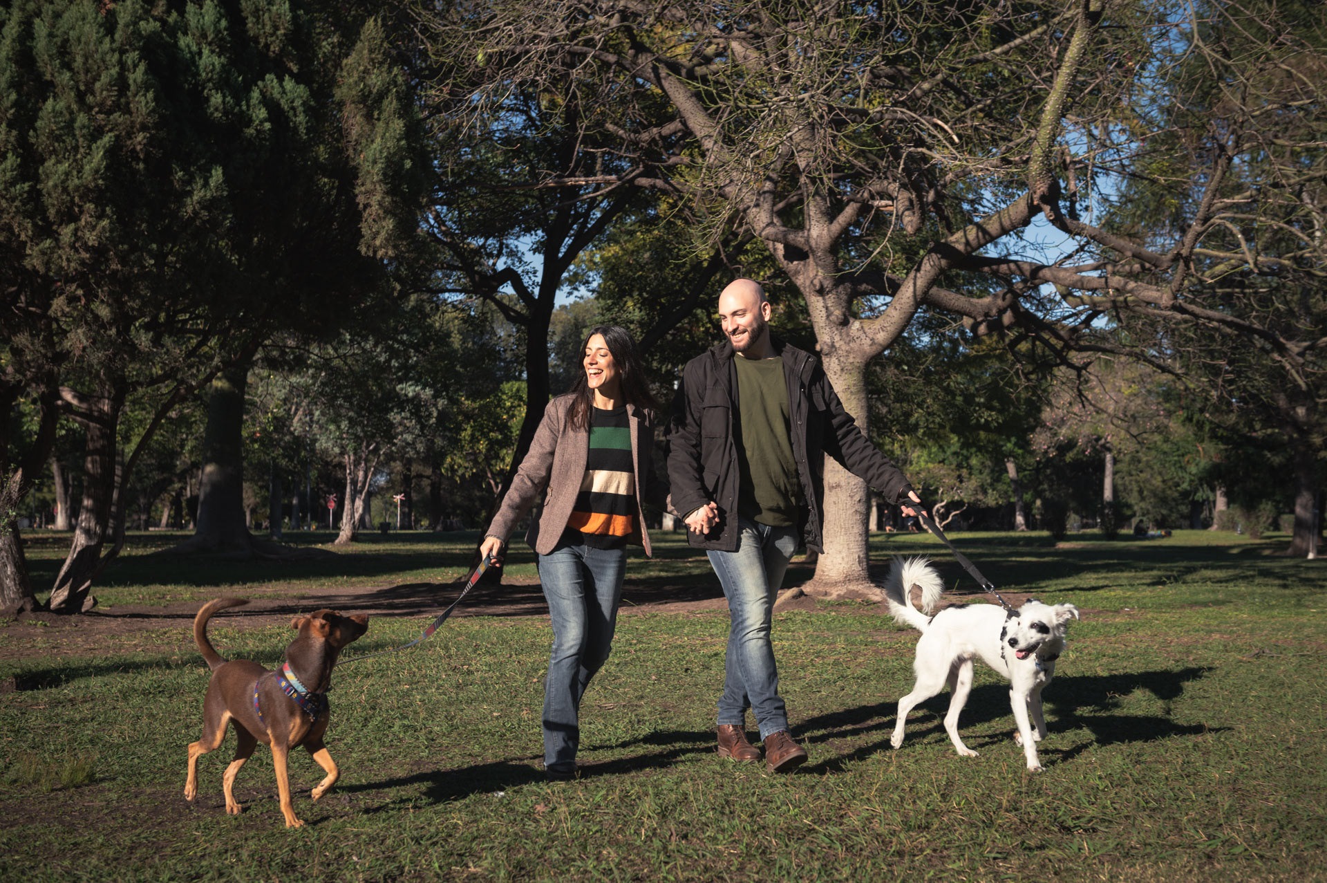 Sesión de fotos para las invitaciones del casamiento de Nico y Georgina, en Parque Avellaneda, CABA, el 29 de abril de 2023. FOTO/Igor Wagner