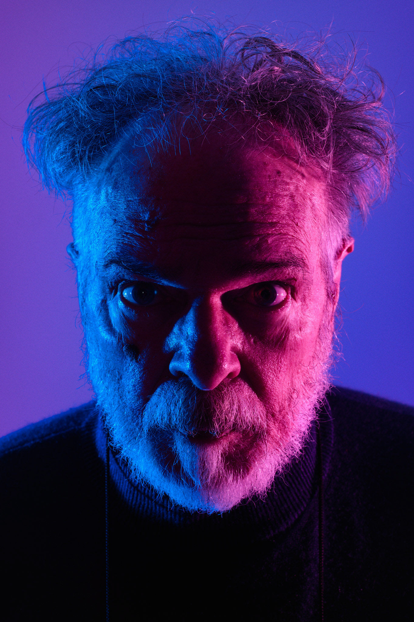 Quique Abbate en el estudio de Buenos Aires Color. FOTO/Igor Wagner