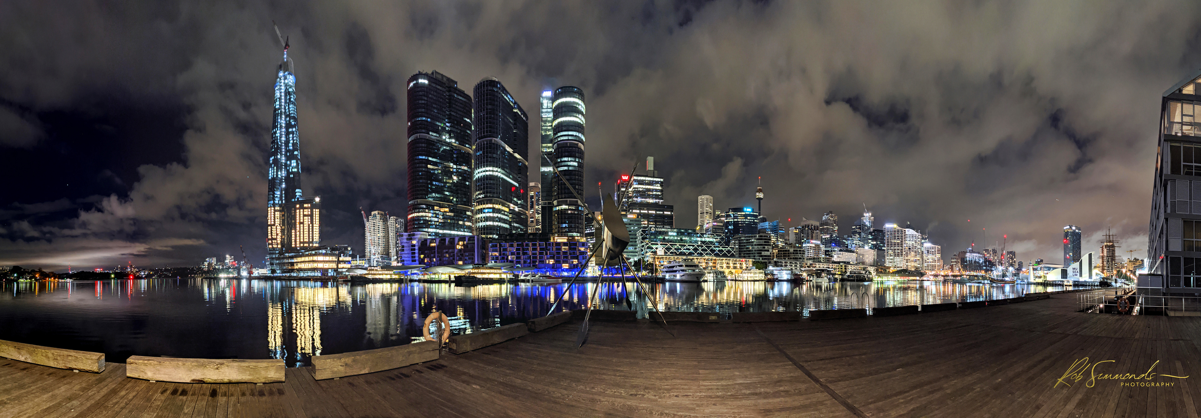 Pyrmont Bay Sydney City Night Lights. Pyrmont Bay Boardwalk near Darling Harbour in Sydney Australia, taken in June 2020. My current absolute favourite photo. I've been aiming to get this shot just right for years. A silver lining of the pandemic for me. Tags to follow; Sydney Australia city cbd night darlingharbour nightsky clouds citylights urban urbanlandscape harbour harbor pyrmontbay boardwalk centerpoint centrepoint tower skyscraper reflections water WPD22Objects nightlights