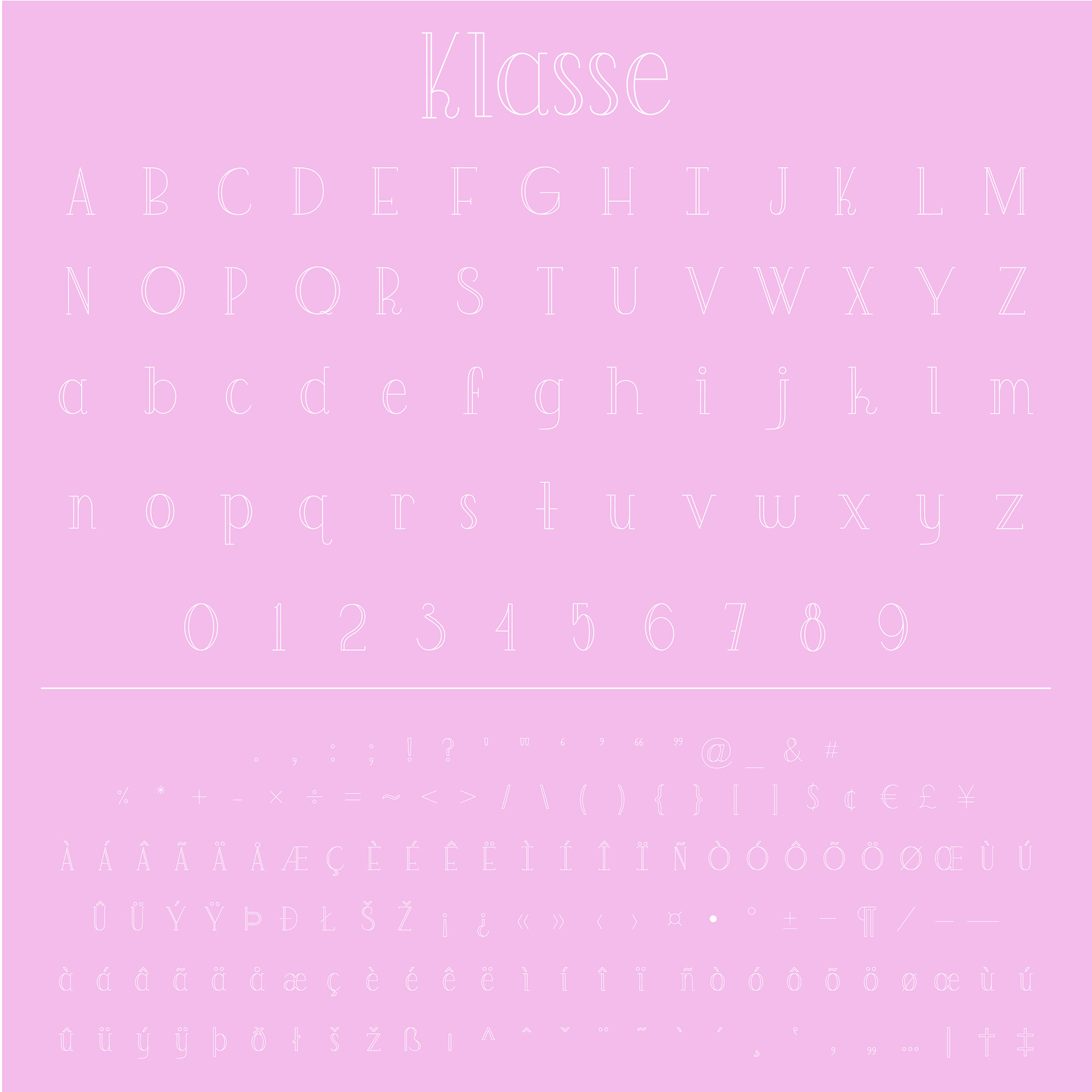 Art Deco style typeface
