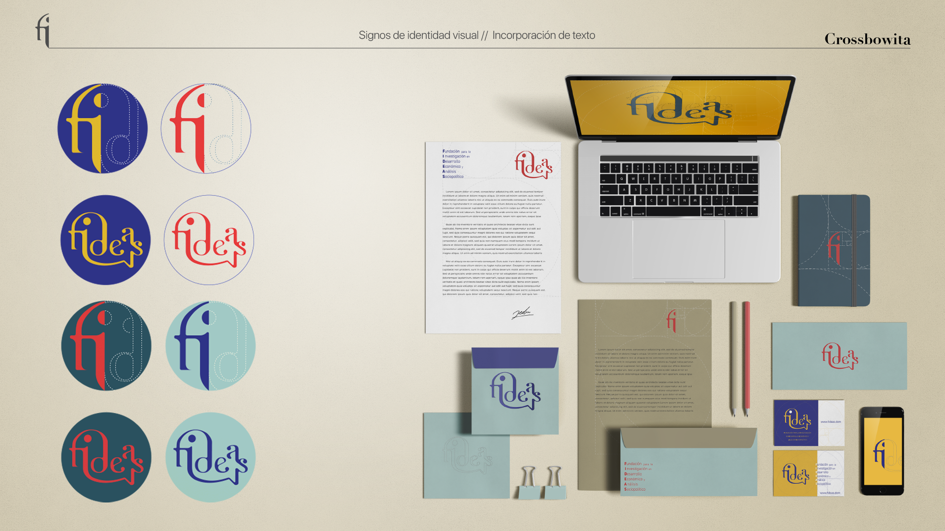 Fideas · Aplicación de la identidad coorporativa