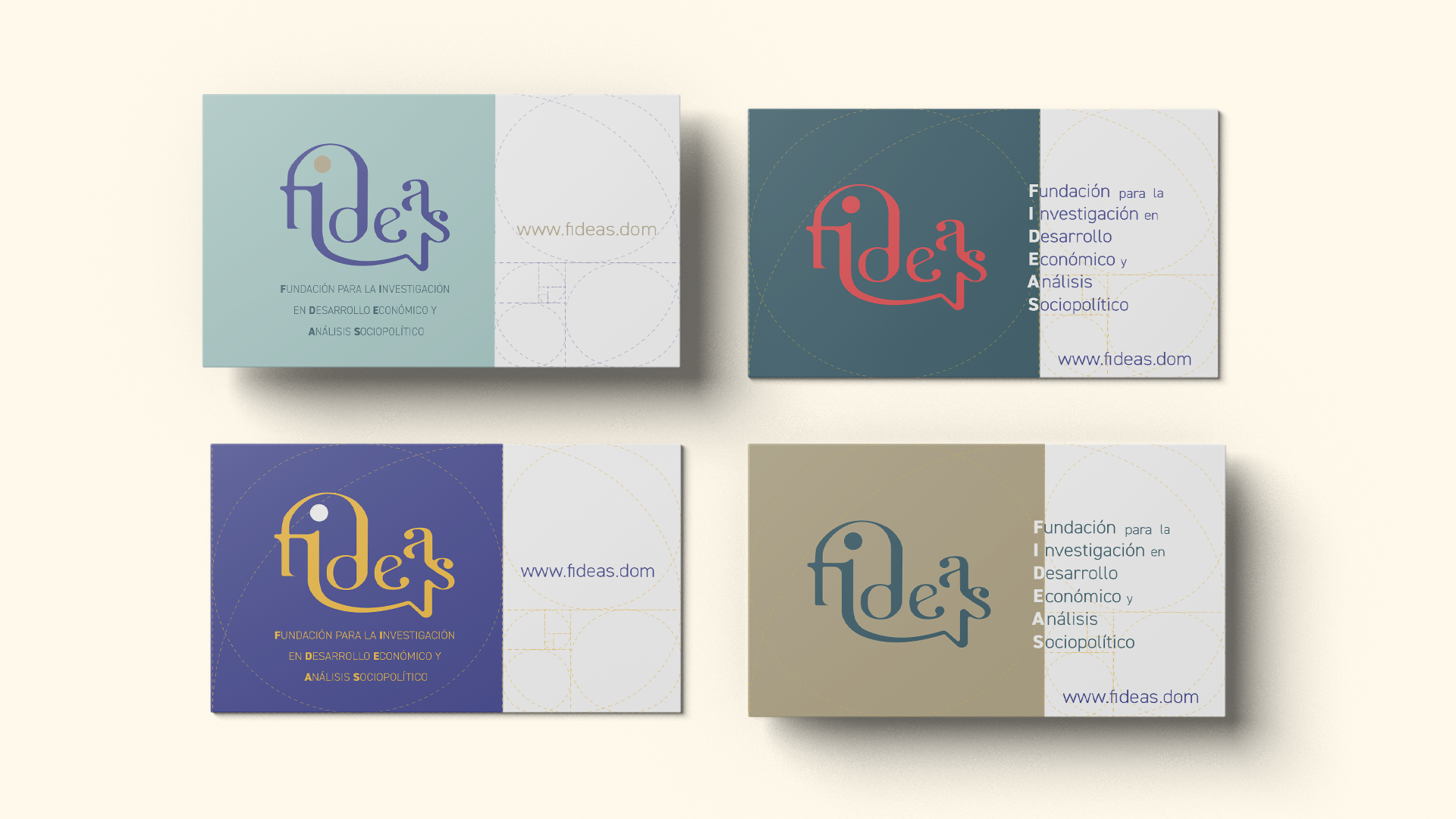 Fideas · Aplicación de tarjetas de visita